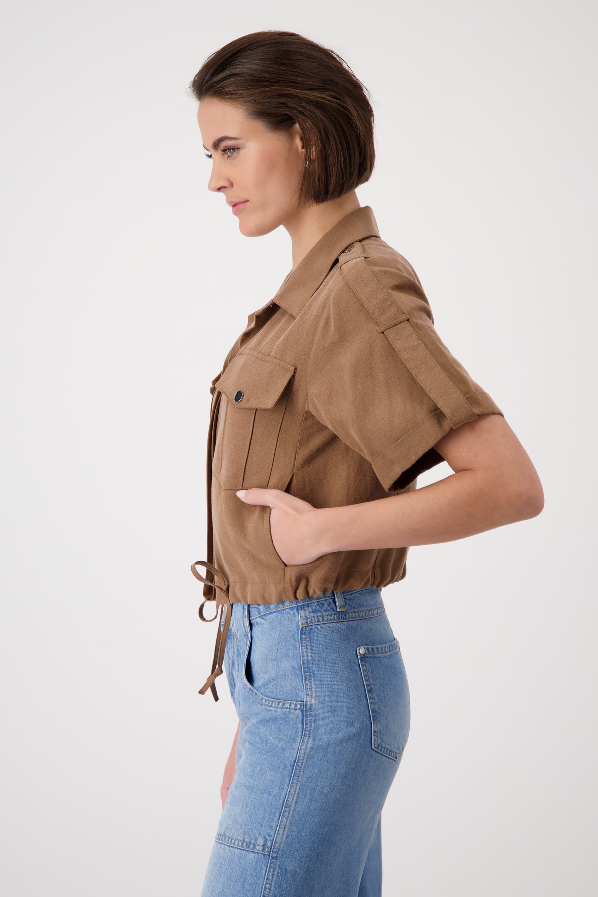 Thumbnail - Monari Kurzblazer mit Tunnelzug am Saum