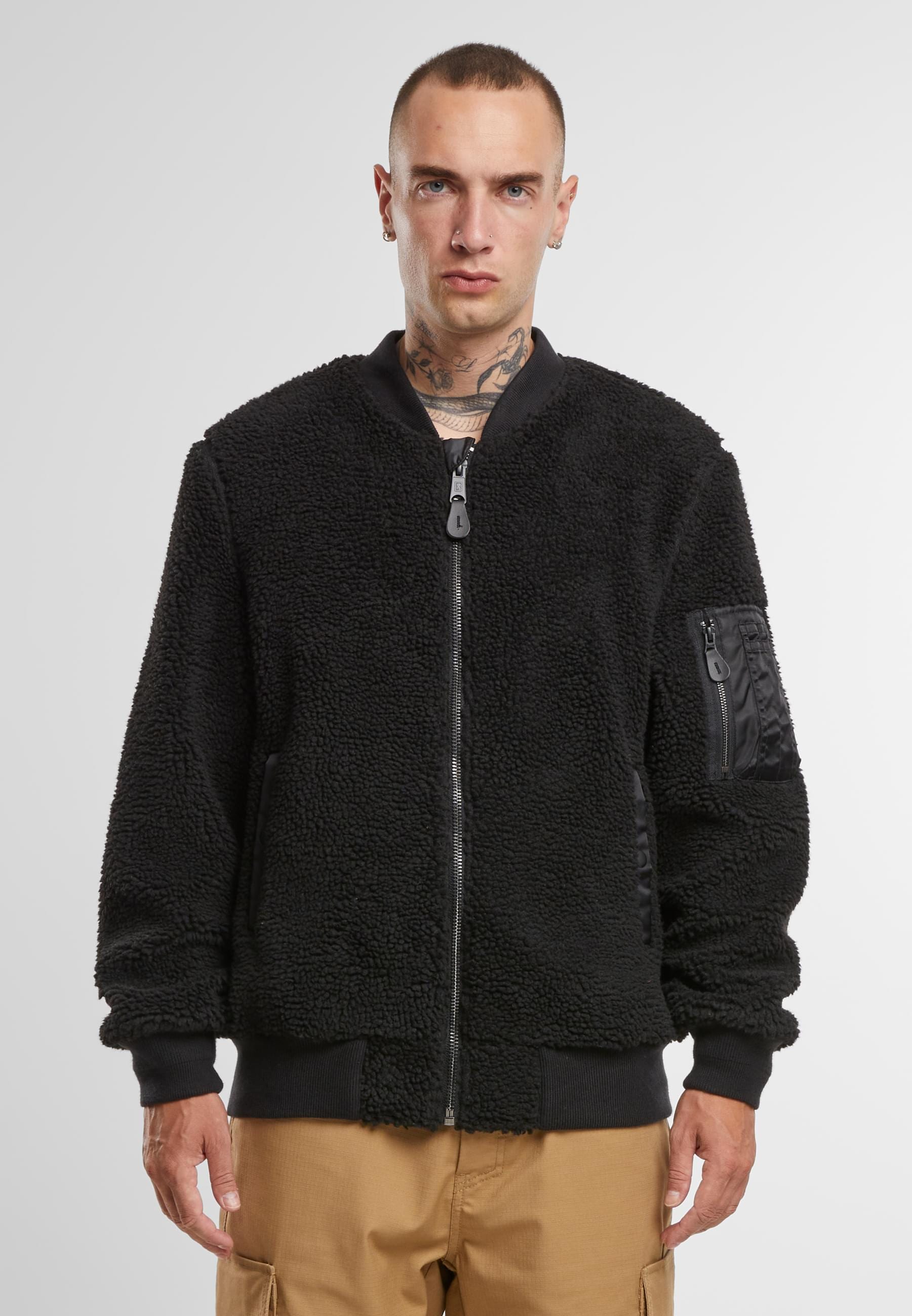Brandit Allwetterjacke »Brandit MA1 Sherpa Jacket«, (1 St.), ohne Kapuze