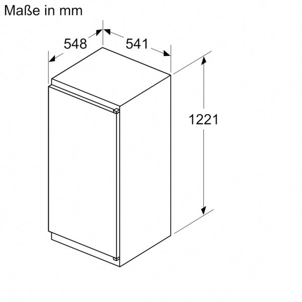 BOSCH Einbaukühlschrank »KIL42NSE0«, KIL42NSE0, 122,1 cm hoch, 54,1 cm breit