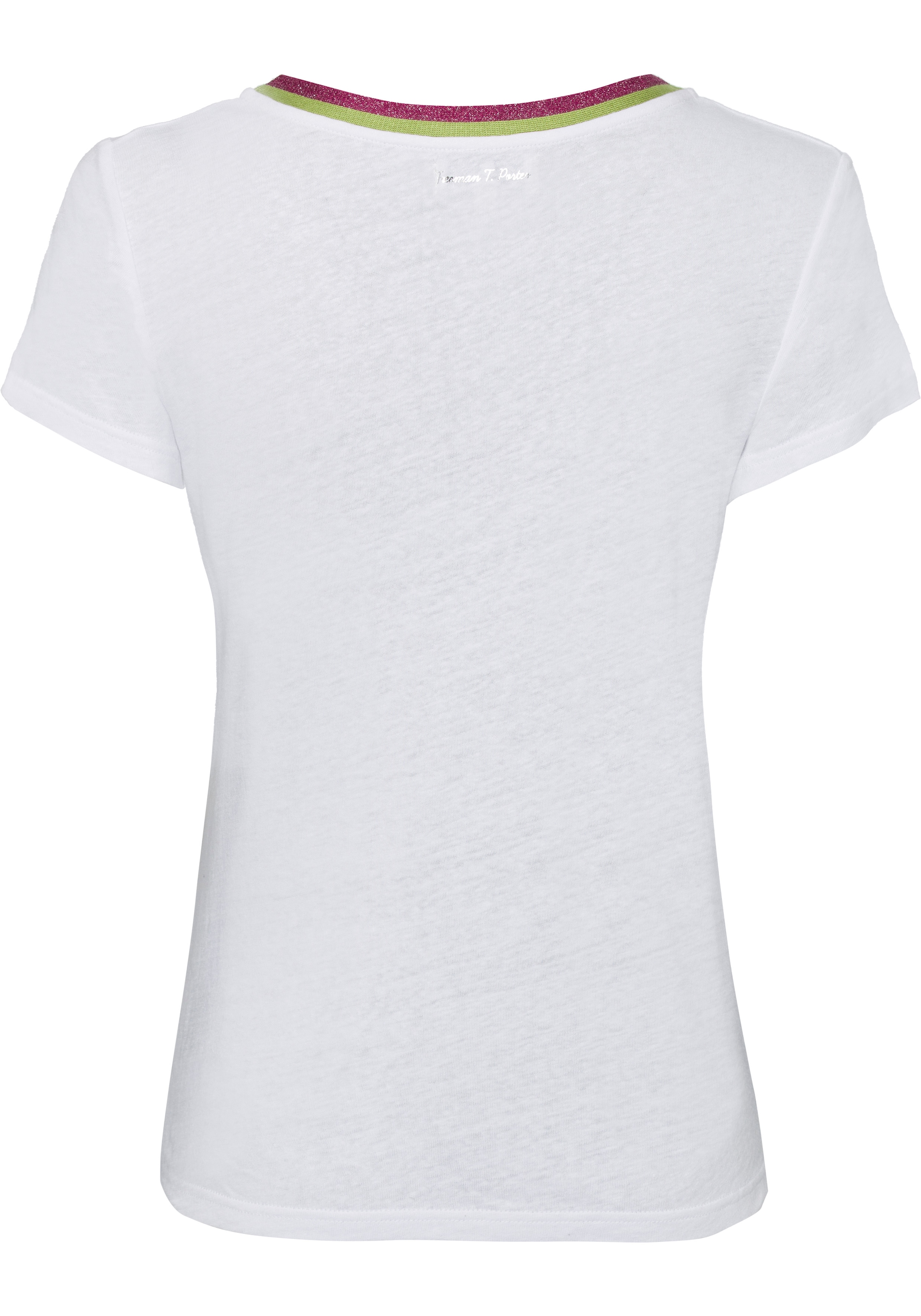 Freeman T. Porter T-Shirt, (1 tlg.), mit Streifenbündchen im Retro-Look für  bestellen | BAUR