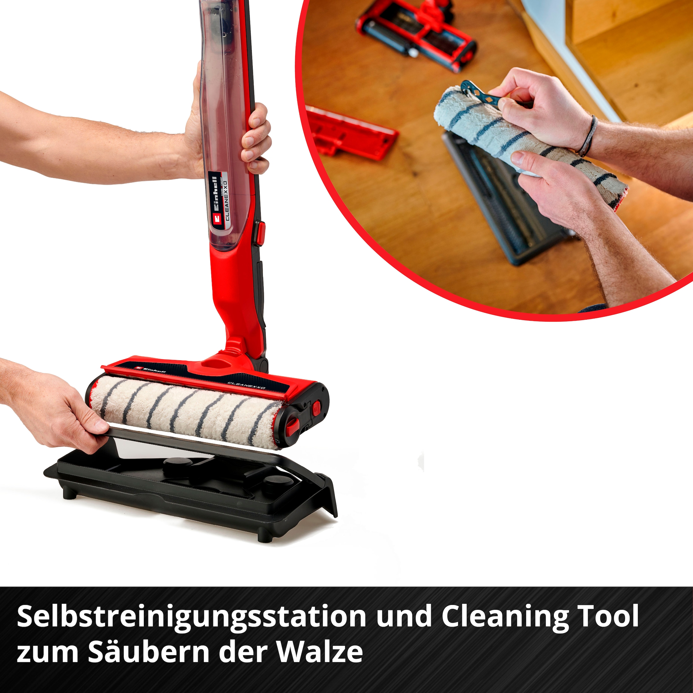 Einhell Hartbodenreiniger »Power X-Change CLEANEXXO«, (Packung), ohne Akku