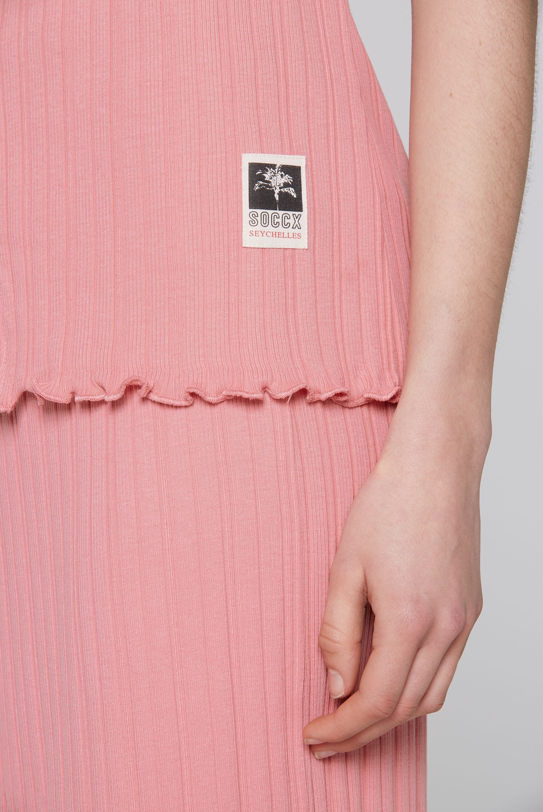 SOCCX V-Shirt, aus Baumwolle