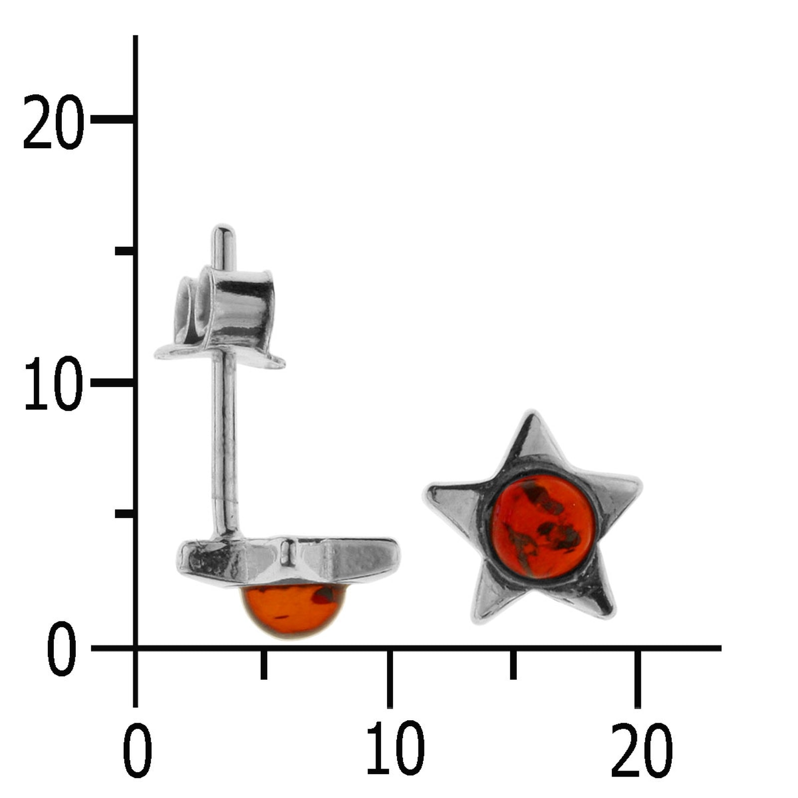 OSTSEE-SCHMUCK Paar Ohrstecker »Ostsee-Schmuck Ohrstecker Stern Ohrstecker Stern«