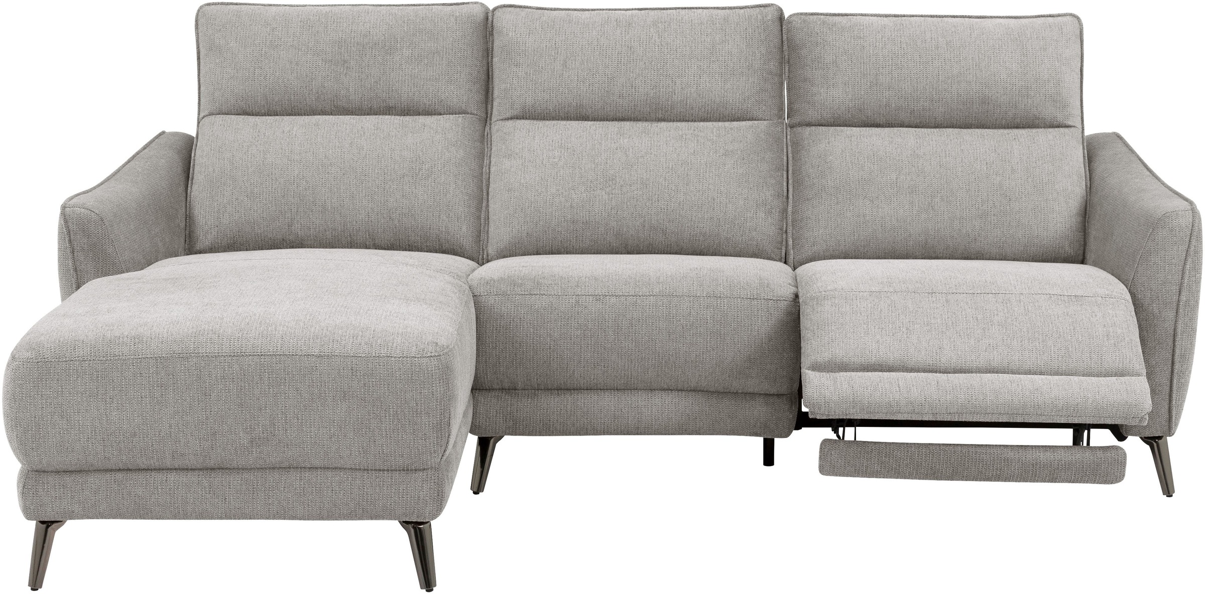 INOSIGN Ecksofa »TAYLER 3-Sitzer, L-Form (Breite 239cm), elektr. Relaxfunktion, USB A/C«, und Recamiere, Liegefunktion durch Recliner, Federkernpolsterung