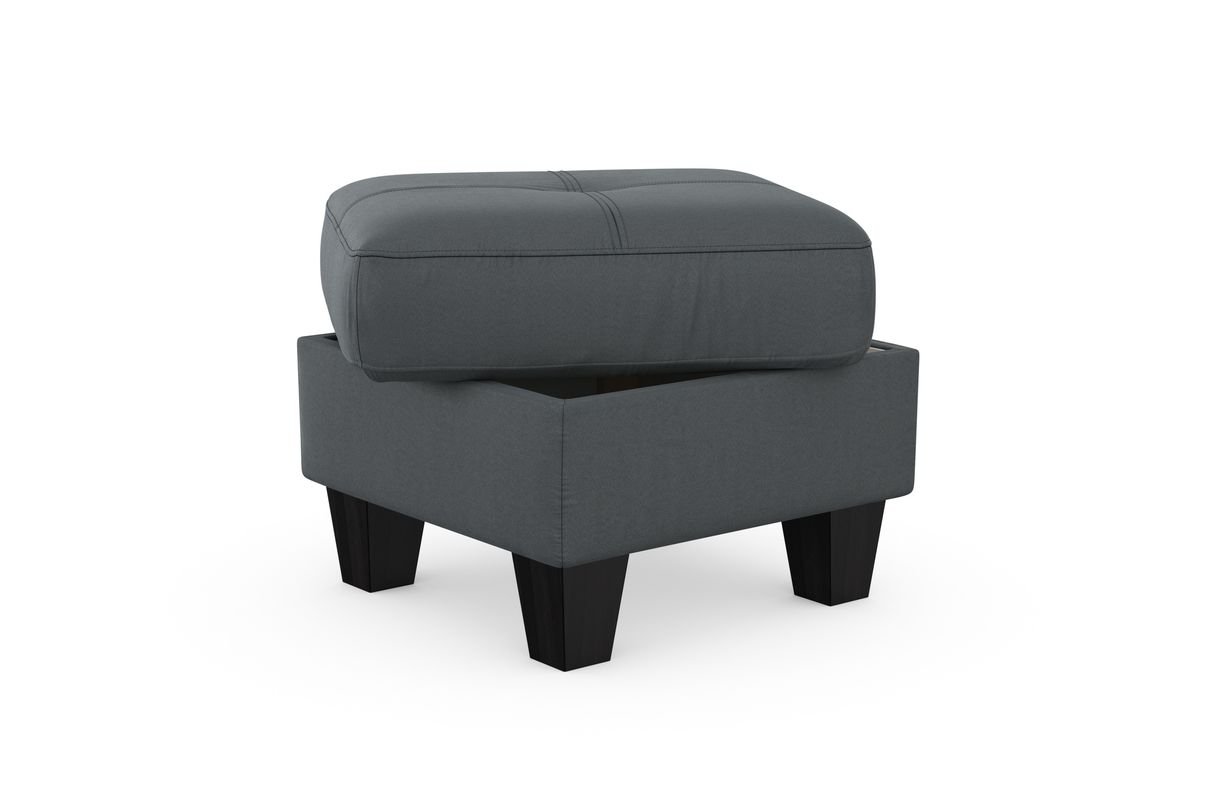 Stauraumhocker SIT & MORE "Belluci", grau, B:58cm H:48cm T:58cm, Hocker, mit Stauraum 3