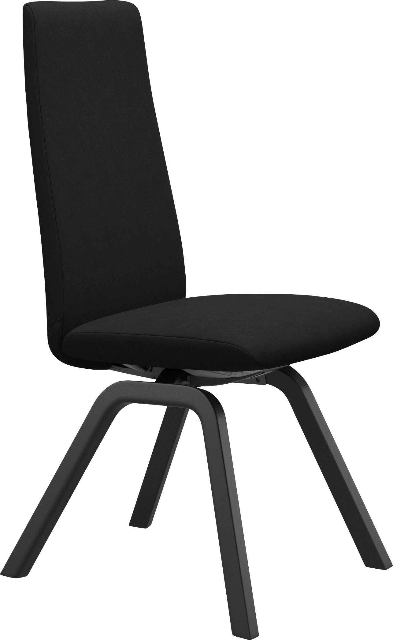 Stressless Polsterstuhl "Laurel", Microfaser DINAMICA, High Back, Größe M, mit schräggestellten Beinen in Schwarz