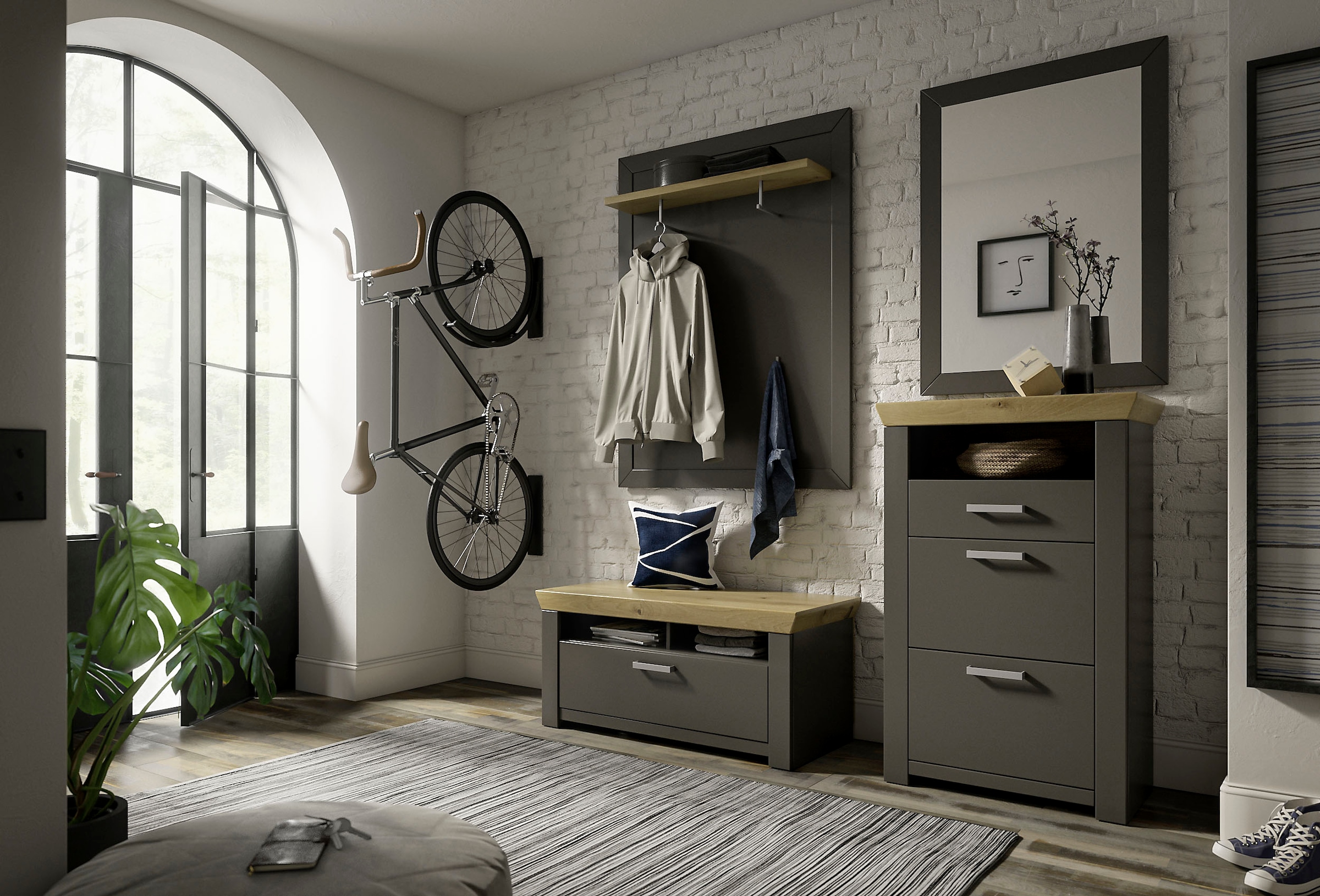 set one by Musterring Garderoben-Set "GA York Kombi 70" Set, 4 Stk. tlg. günstig online kaufen