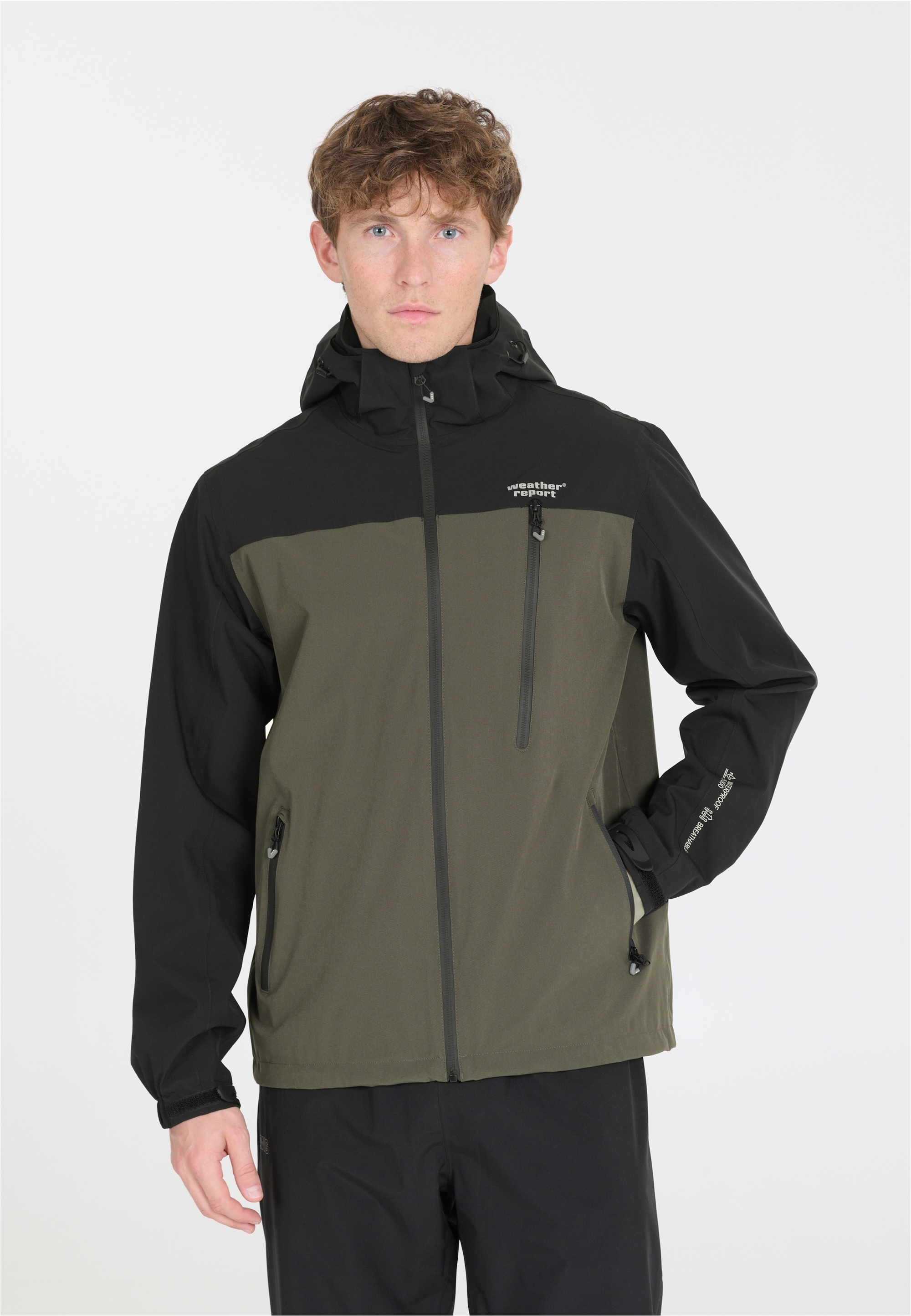 WEATHER REPORT Outdoorjacke "DELTON W-PRO15000" ist atmungsaktiv, wasser- und winddicht