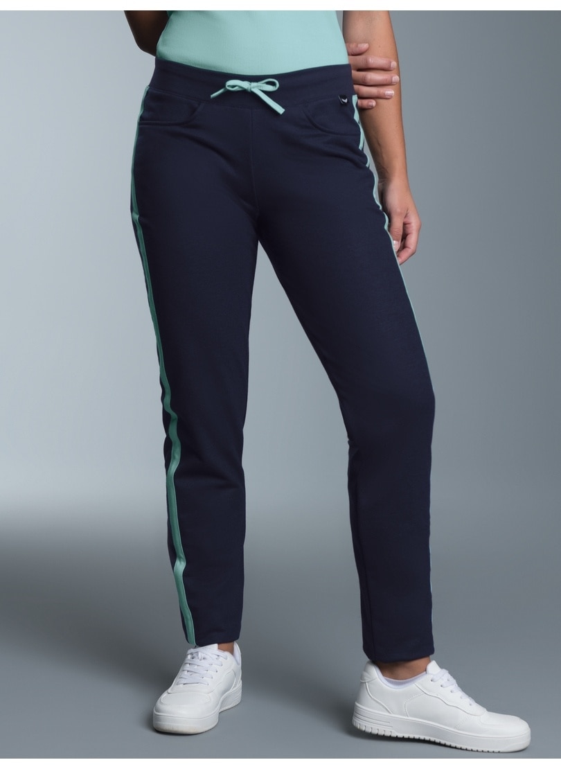 Trigema Jerseyhose »TRIGEMA Jogginghose mit kontrastfarbigen Akzenten«, (1 tlg.)