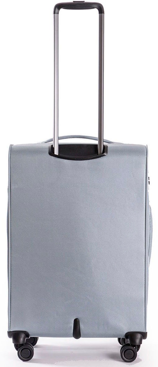 Stratic Weichgepäck-Trolley »Mix M, steel«, 4 Rollen, Reisekoffer Reisegepäck Aufgabegepäck TSA-Zahlenschloss