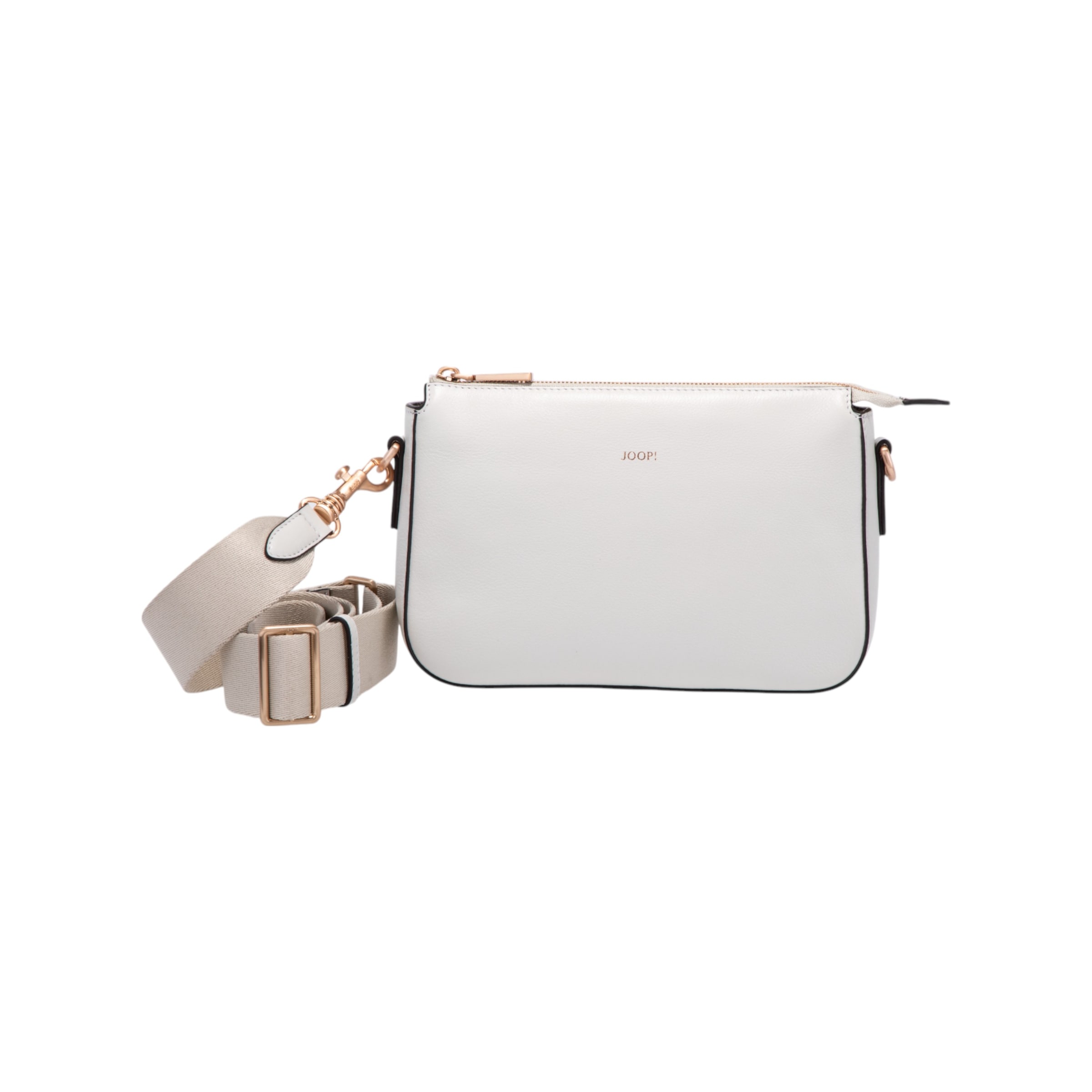 JOOP Umhängetasche "sofisticato 1.0 jasmina shoulderbag shz" Damen Handtasche, Schultertasche mit Logoprägung