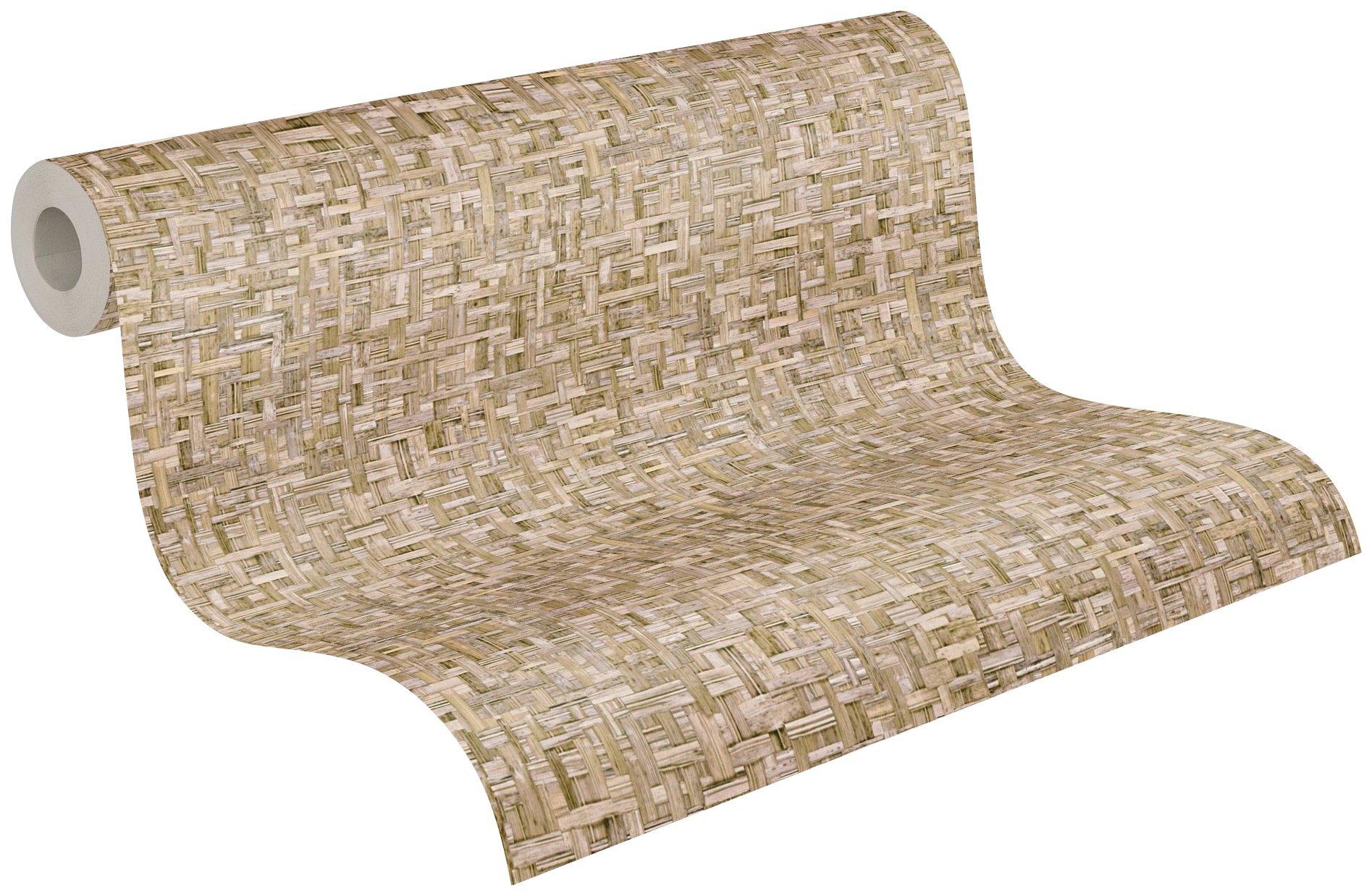 Architects Paper Vliestapete »Jungle Chic«, Flechtoptik-gemustert-Motiv, Tapete Holzoptik Tapeten Wohnzimmer Schlafzimmer Küche Flur Design