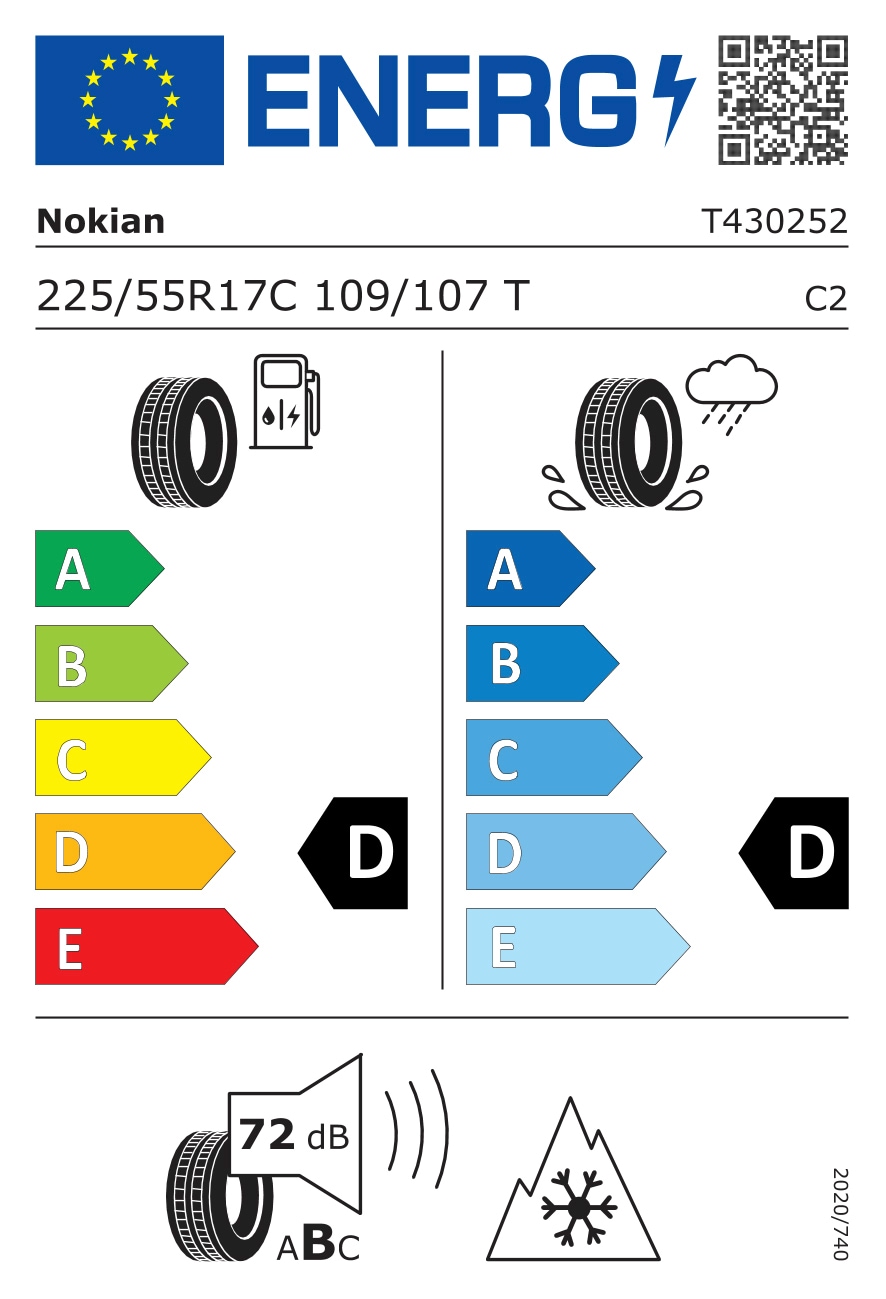 Nokian Winterreifen »WR C-3«, (1 St.), 225/55 R17 109T auf Rechnung | BAUR