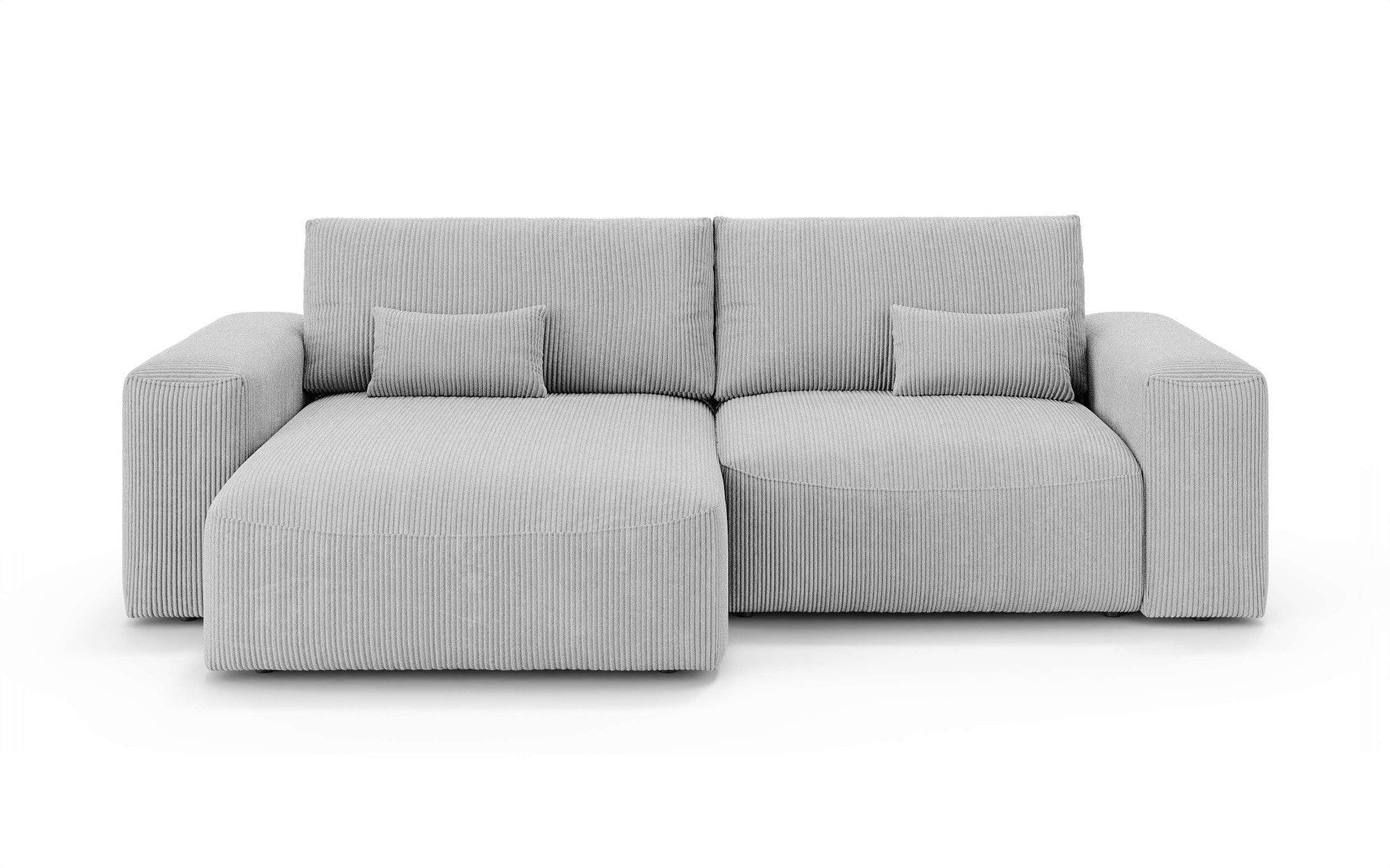 OTTO home Ecksofa »MATTS Schlafsofa mit Bettkasten, Maße B/T/H: 265/159/89 cm«, L-Form mit Recamiere rechts oder links, hoher Sitzkomfort