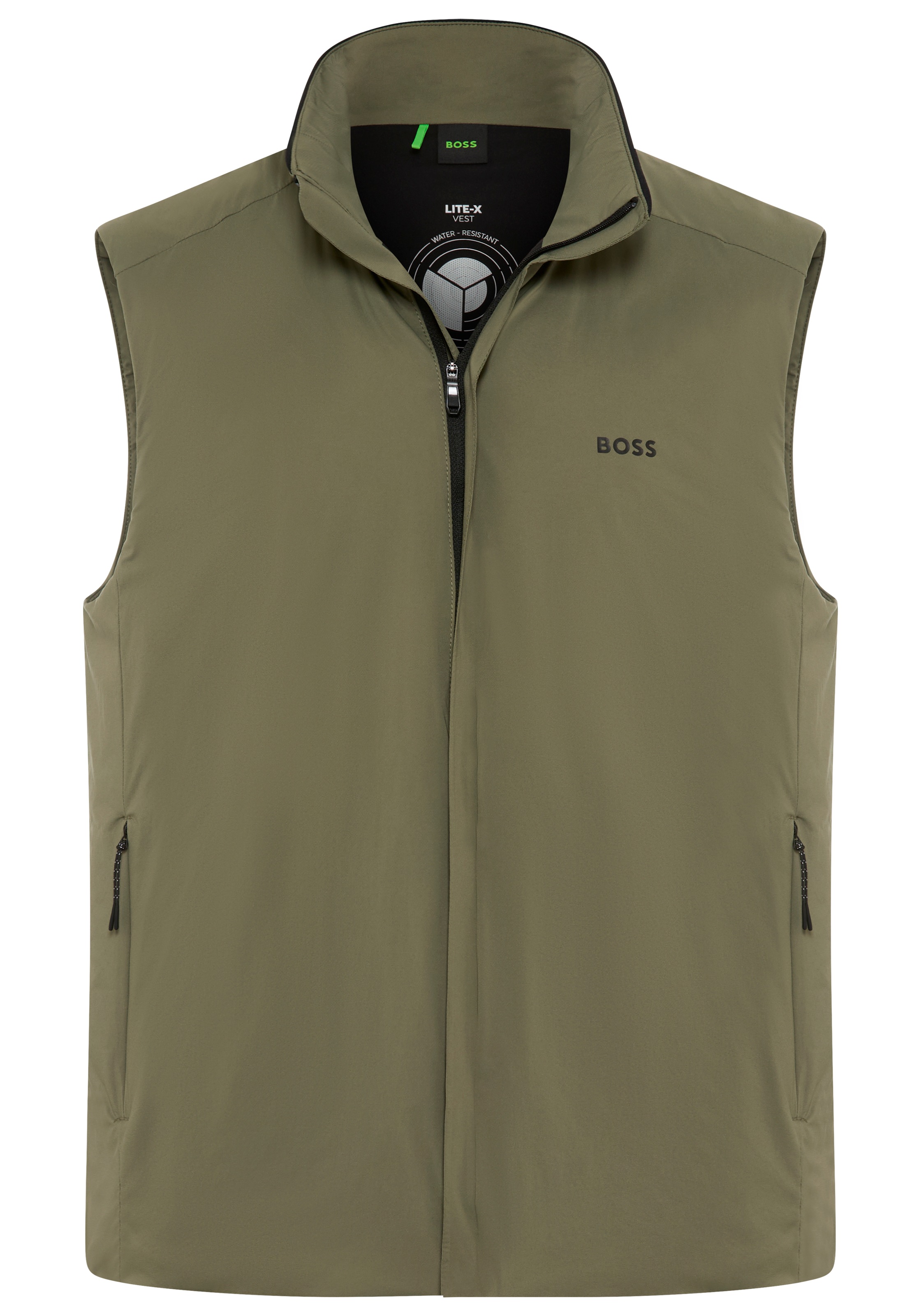 BOSS GREEN Funktionsweste Regular Fit, 4-Wege-Stretch-Qualität, Highloft-Stretch-Wattierung