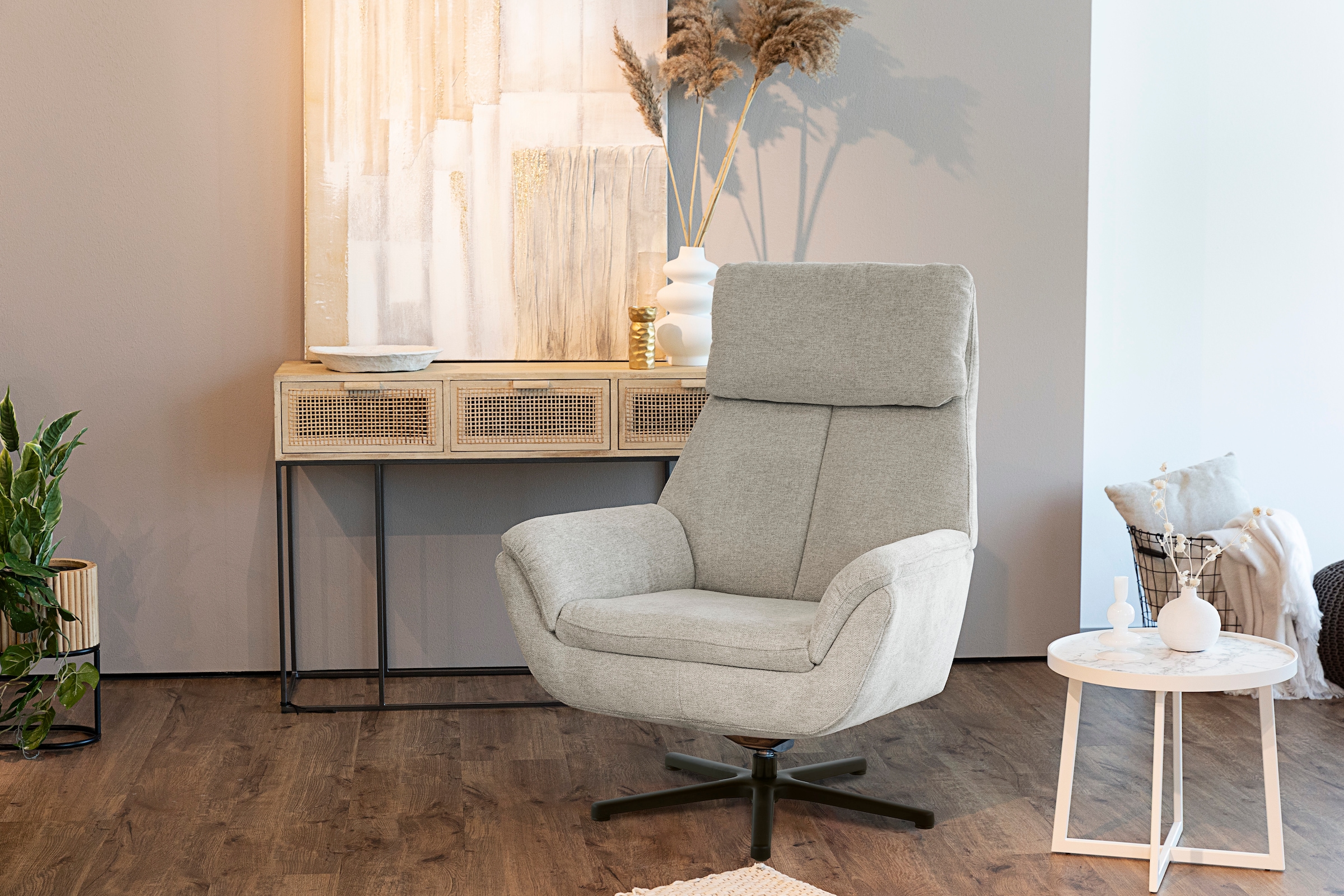 Die PlanBar Relaxsessel »MP-RS20079«, 360° drehbar, Wippfunktion zusätzlich wählbar, Kaltschaumpolsterung