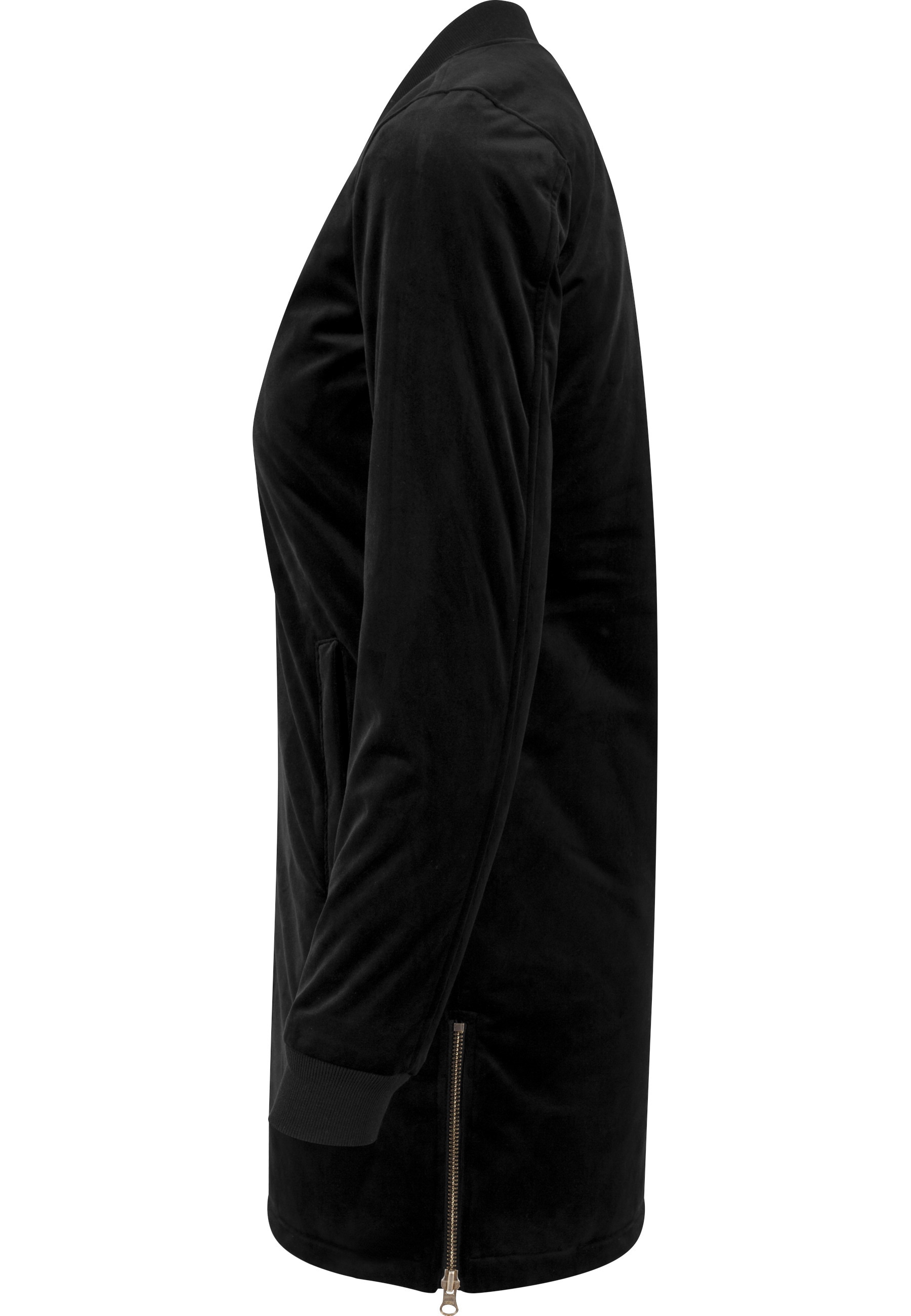 URBAN CLASSICS Langmantel »Urban Classics Damen Ladies Long Velvet Jacket«