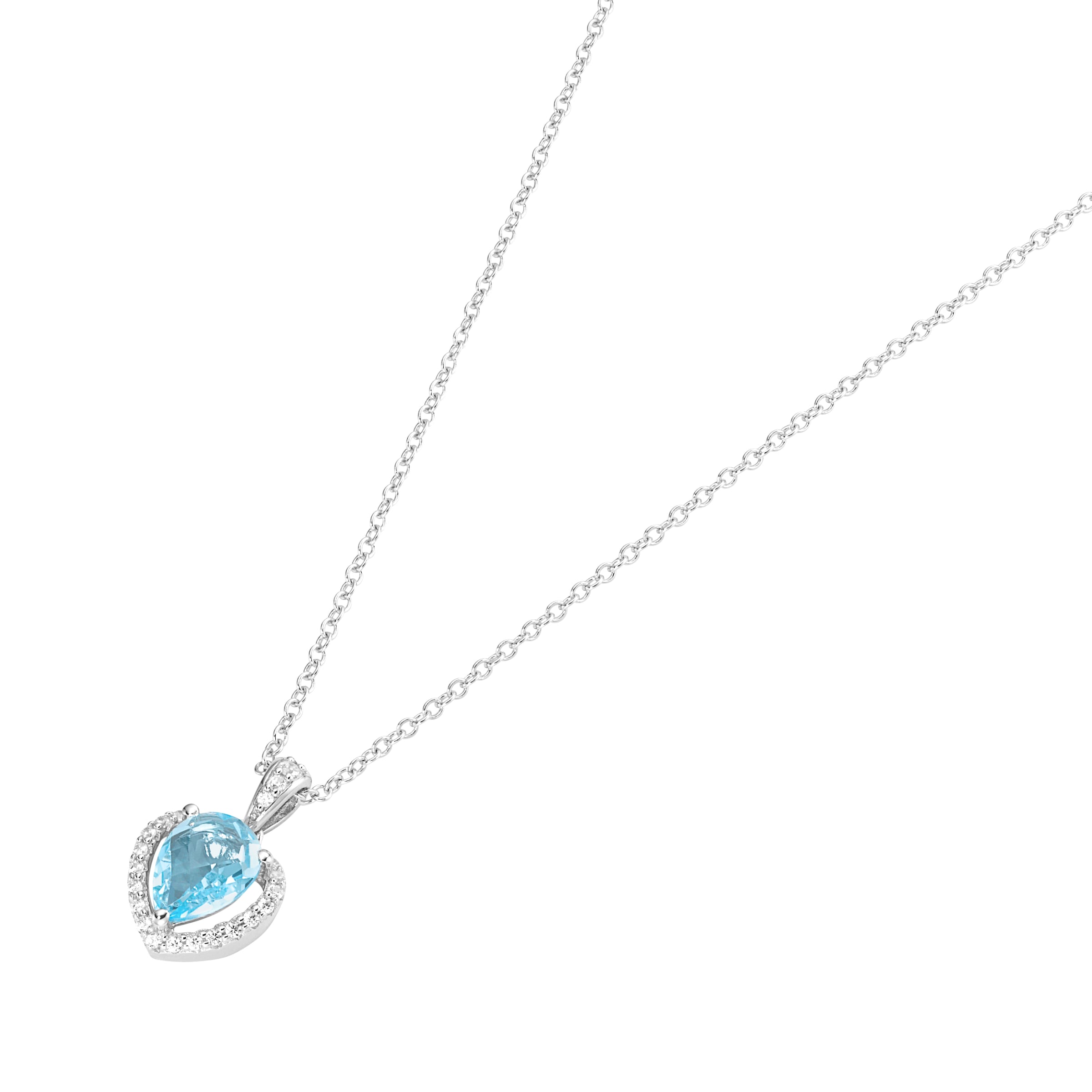 Smart Jewel Kette mit Anhänger »mit Edelsteinen und Zirkonia Steinen Silber 925«