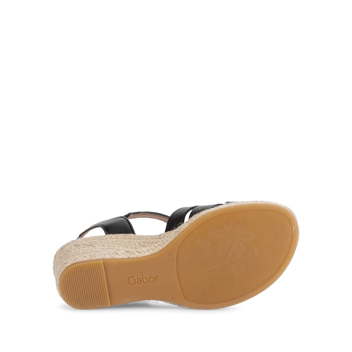 Keilsandalette GABOR "Keilsandalette", Damen, Gr. 38, schwarz, Schuhe 8