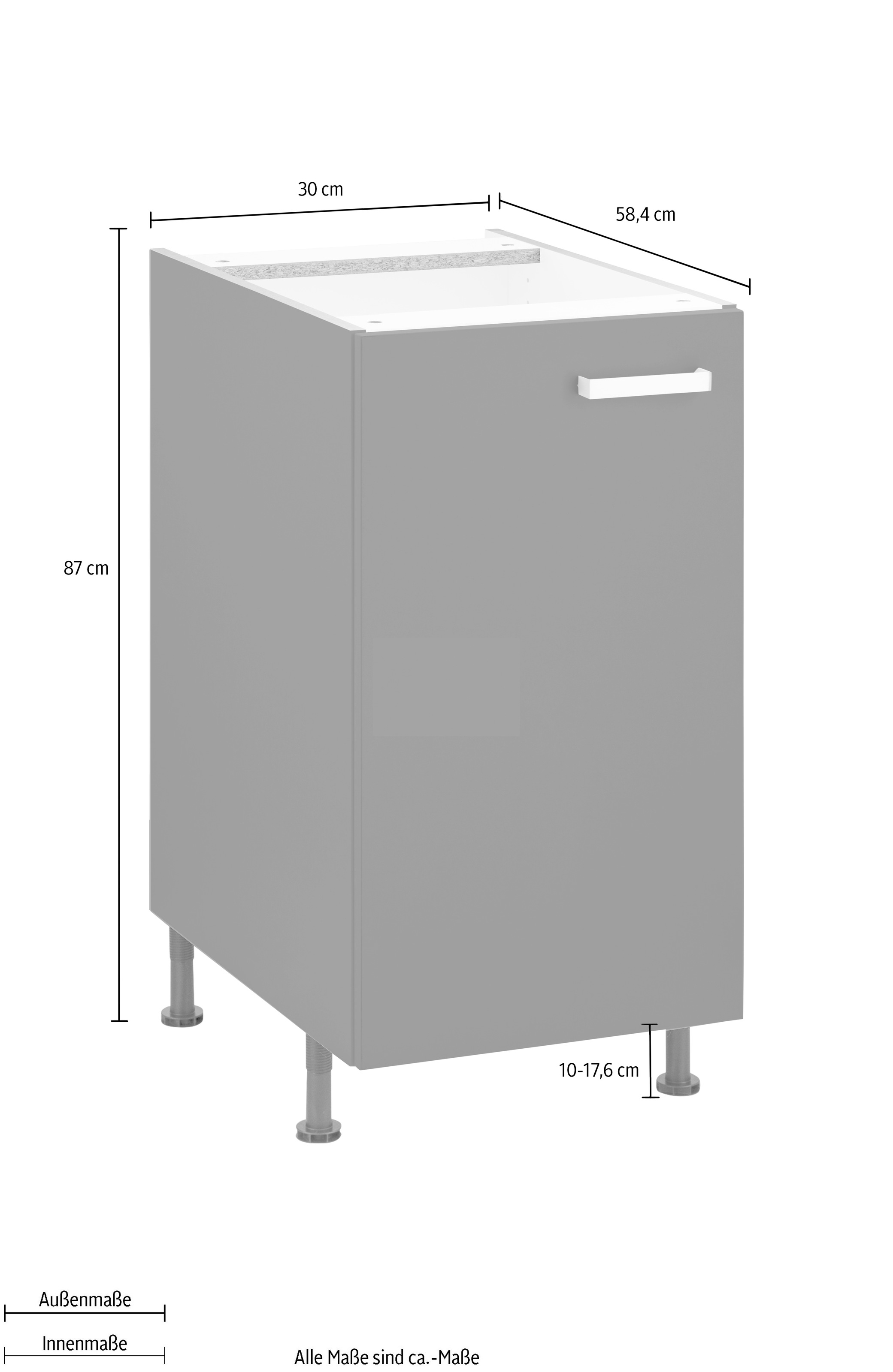 OPTIFIT Unterschrank »Parma«, Breite 30 cm