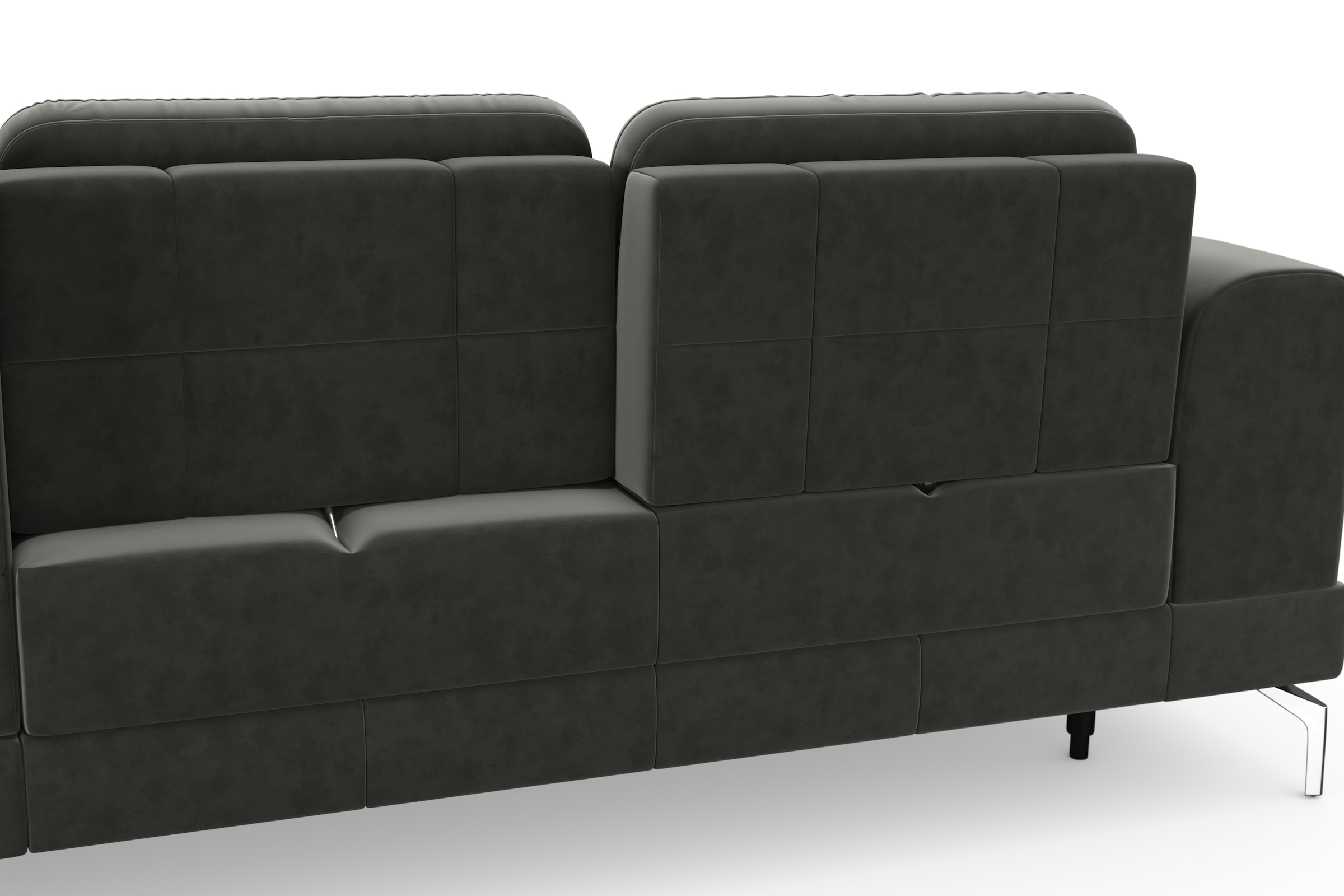 sit&more Ecksofa »Bendigo L-Form«, inklusive Sitztiefenverstellung, Bodenfreiheit 15 cm, 2 Fußfarben