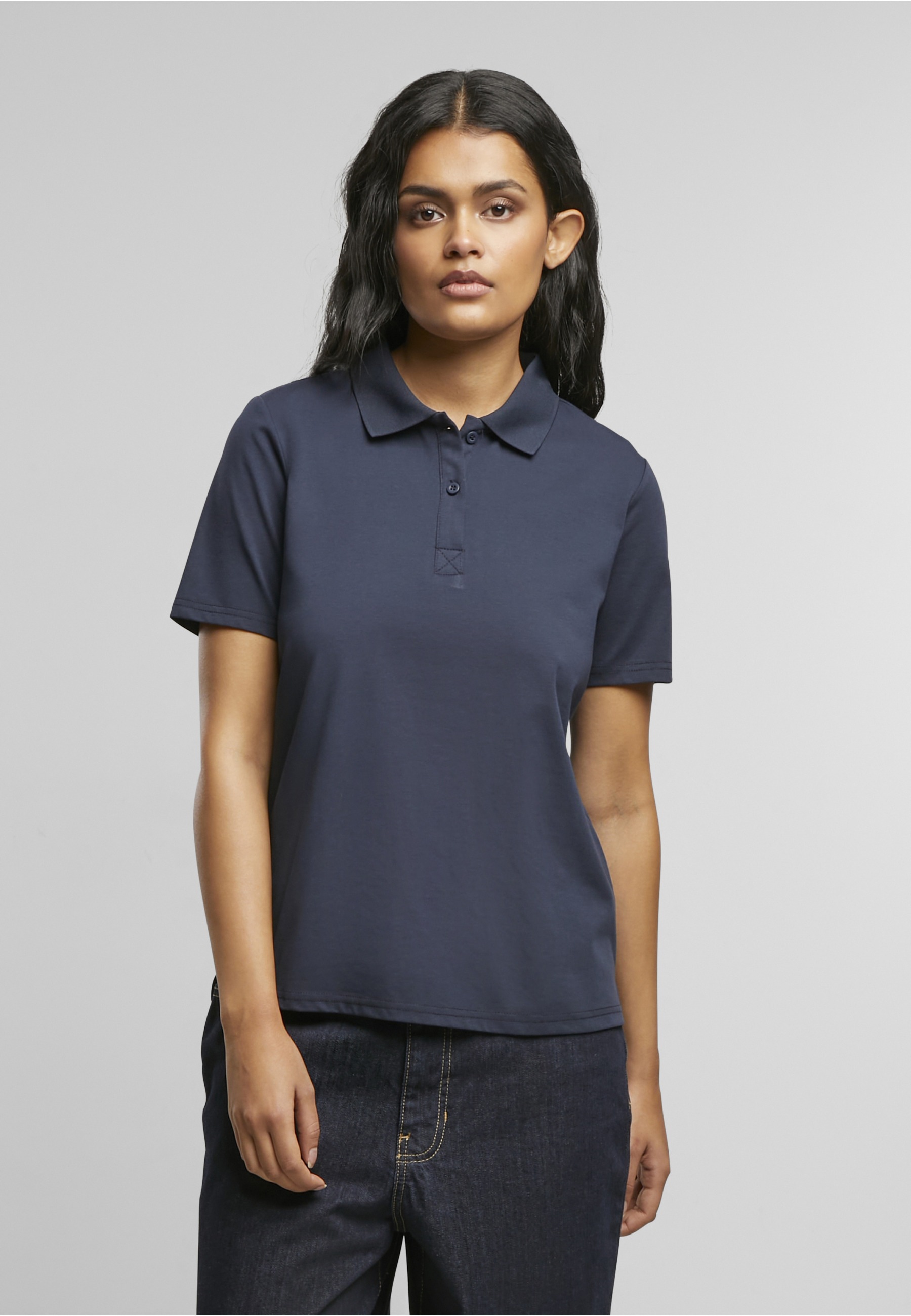 URBAN CLASSICS Poloshirt »Urban Classics Ladies Sorona Polo Tee« 1 Stk.