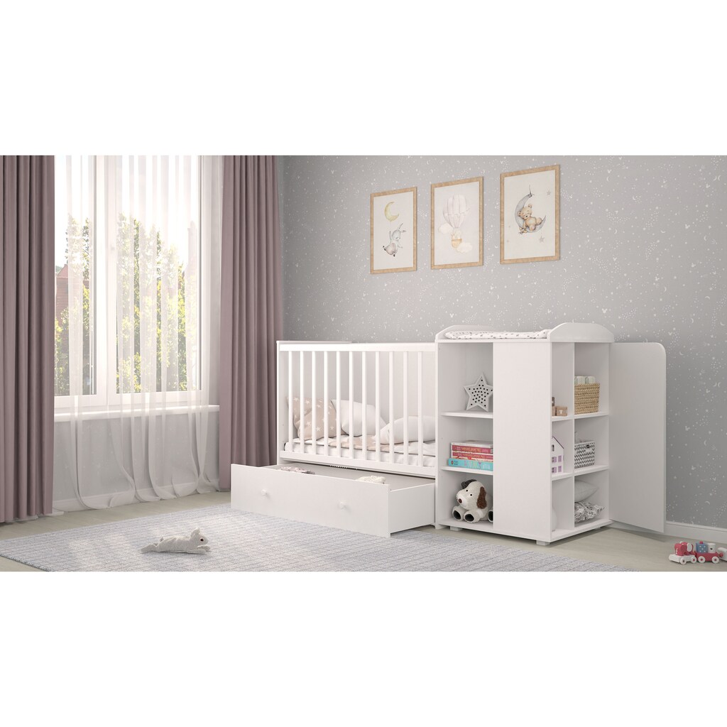 Polini kids Babybett »French 800 Ameli, weiß«