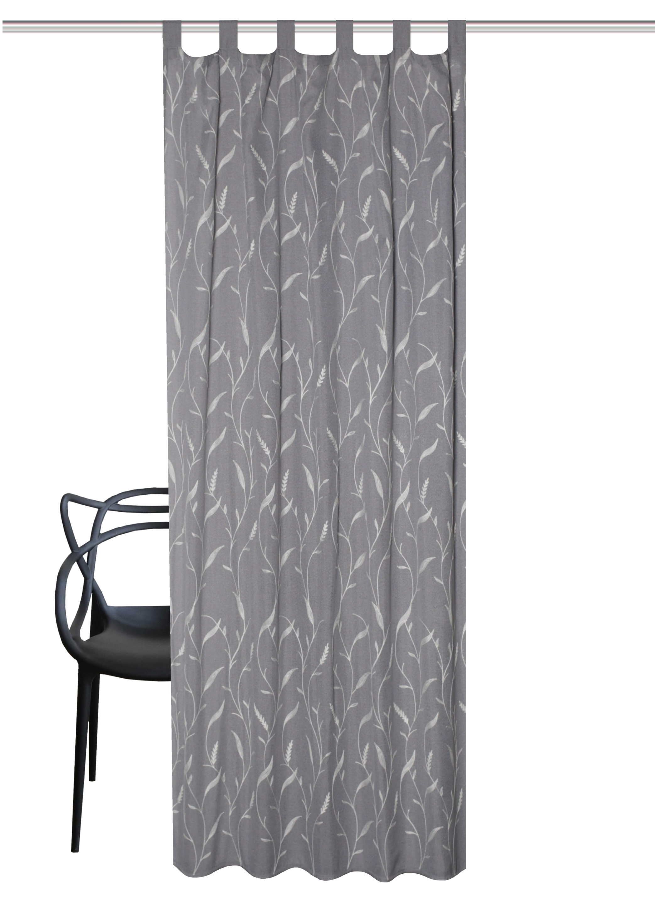 HOME WOHNIDEEN Vorhang »THEES« Schlaufen 1 Stk. tlg. bestickt