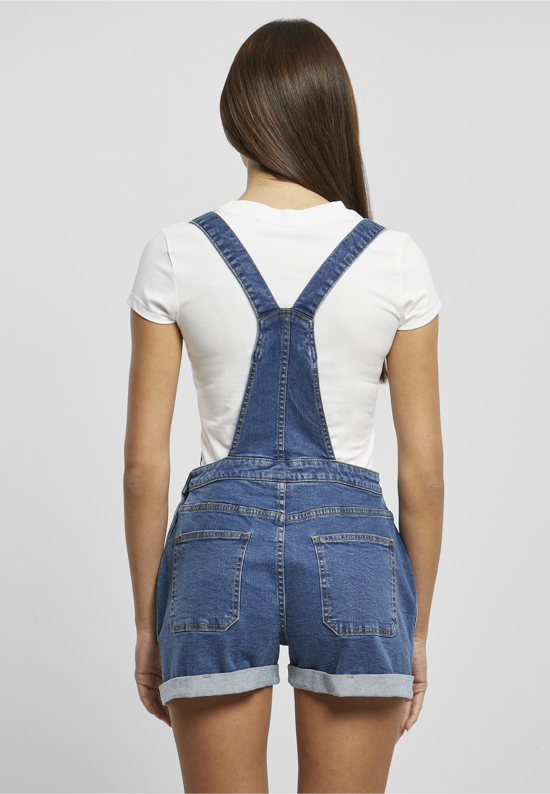 URBAN CLASSICS Jumpsuit »Urban Classics Damen Ladies Organic Short Dungaree« 1 Stk.