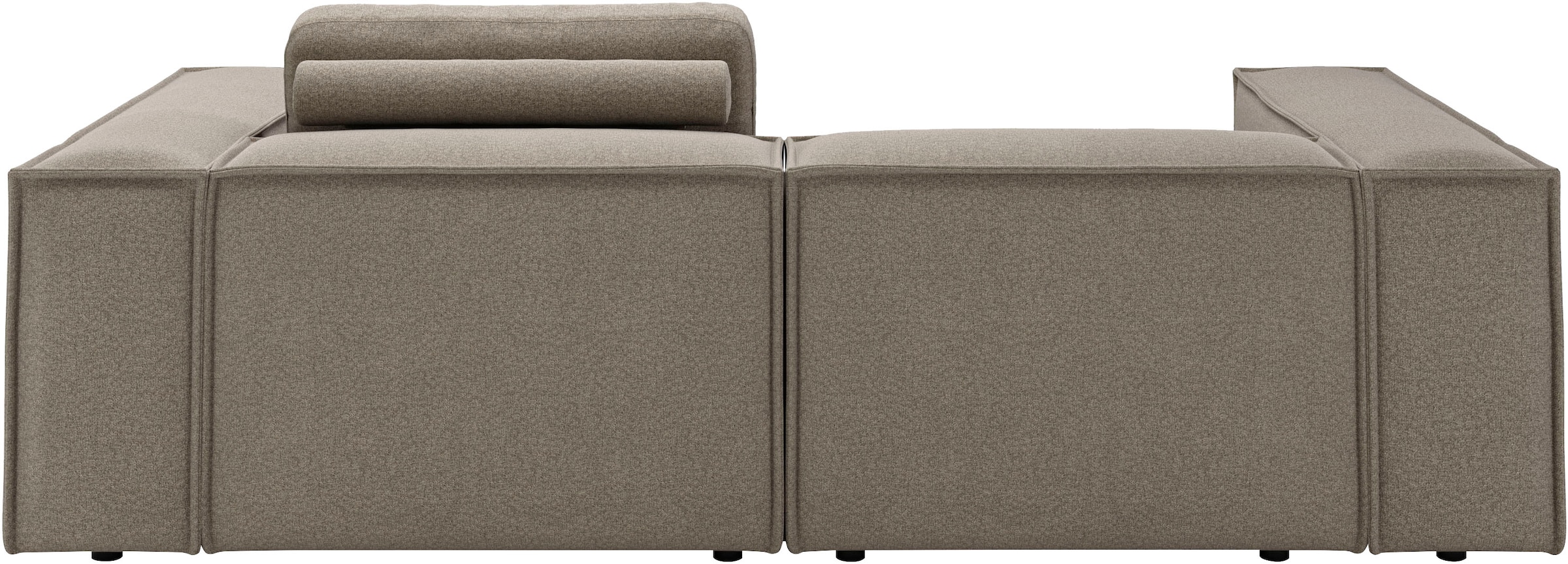 Places of Style Ecksofa »Watertown, kompakte L-Form, 246 cm breite für kleinere Räume«, modernes Ecksofa mit Feincordbezug, platzsparend & bequem