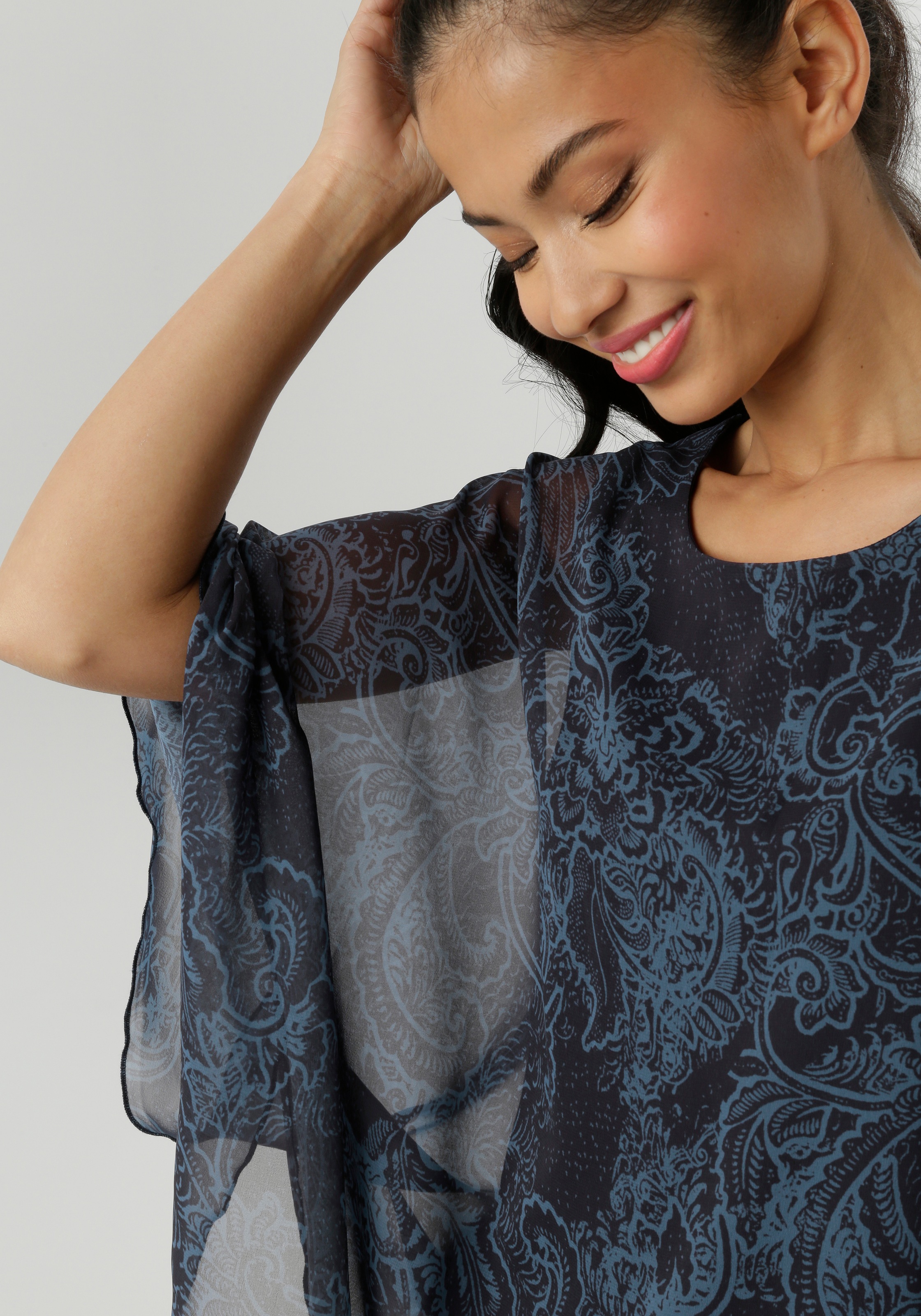 Thumbnail - Aniston SELECTED Chiffonbluse im modischen Lagenlook