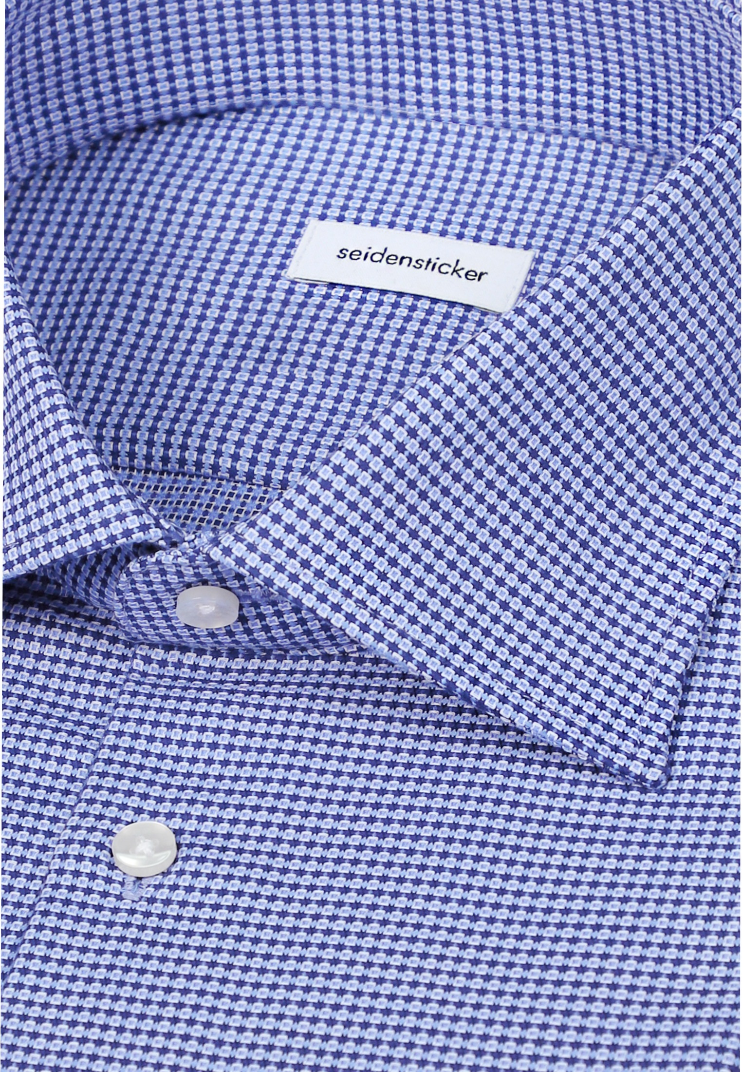 seidensticker Businesshemd »Schwarze Rose« Slim 1/1 Kentkragen Struktur