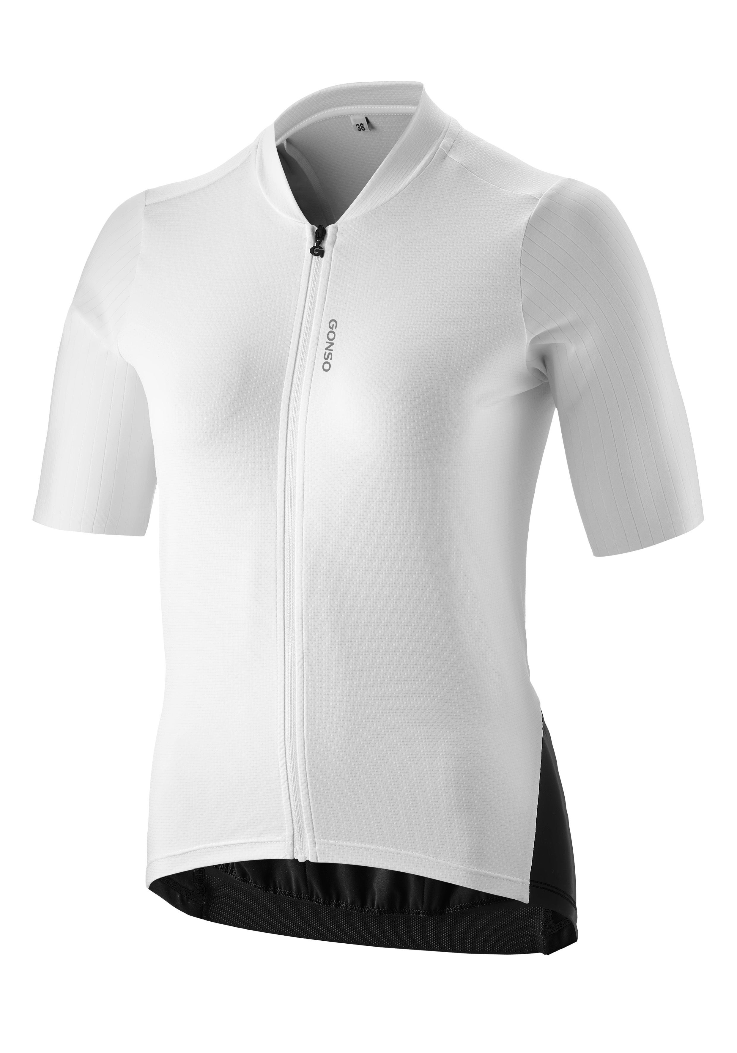 Thumbnail - Gonso Radtrikot "SITIVO Jersey Red W" Damen Radshirt kurzarm, atmungsaktives Fahrradtrikot mit Rückentasche