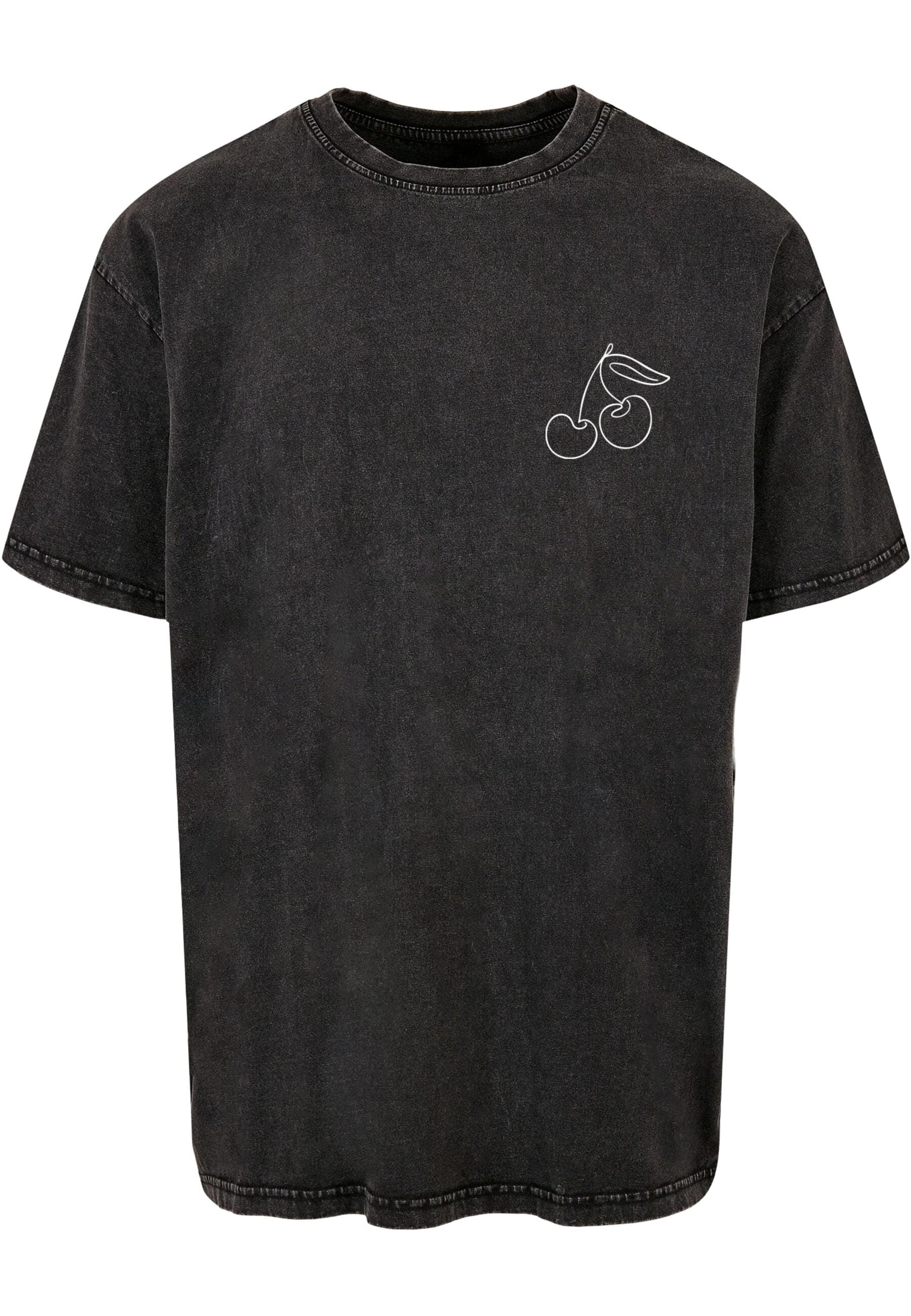 T-Shirt »Merchcode Herren Cherry Acid Washed Oversize Tee«