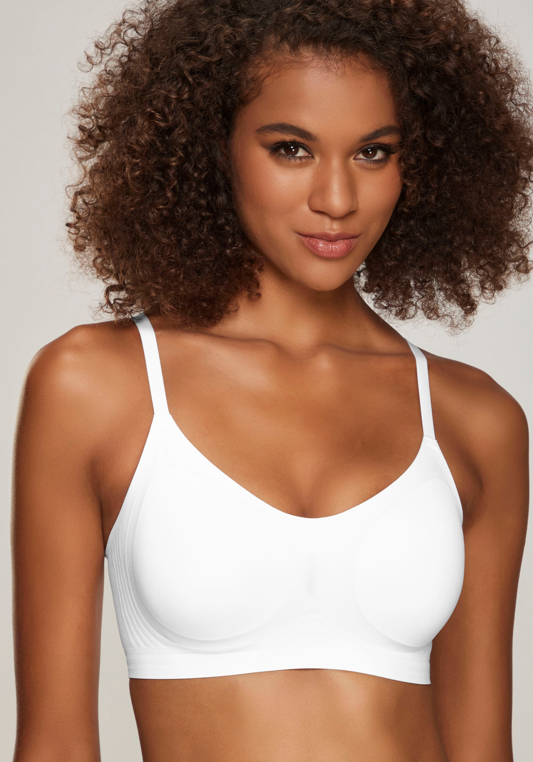 Nuance Bralette-BH, SEAMLESS ohne Bügel, mit herausnehmbarem Push-up-Kissen, Basic Dessous