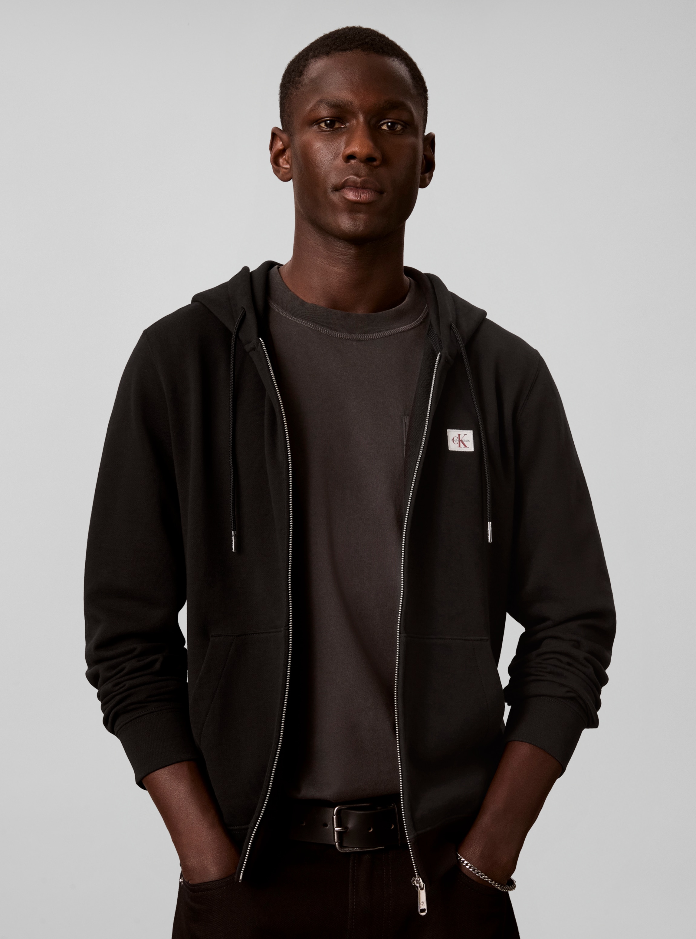 Calvin Klein Jeans Kapuzensweatshirt "WOVEN HOODIE", Regular fit mit Kapuze