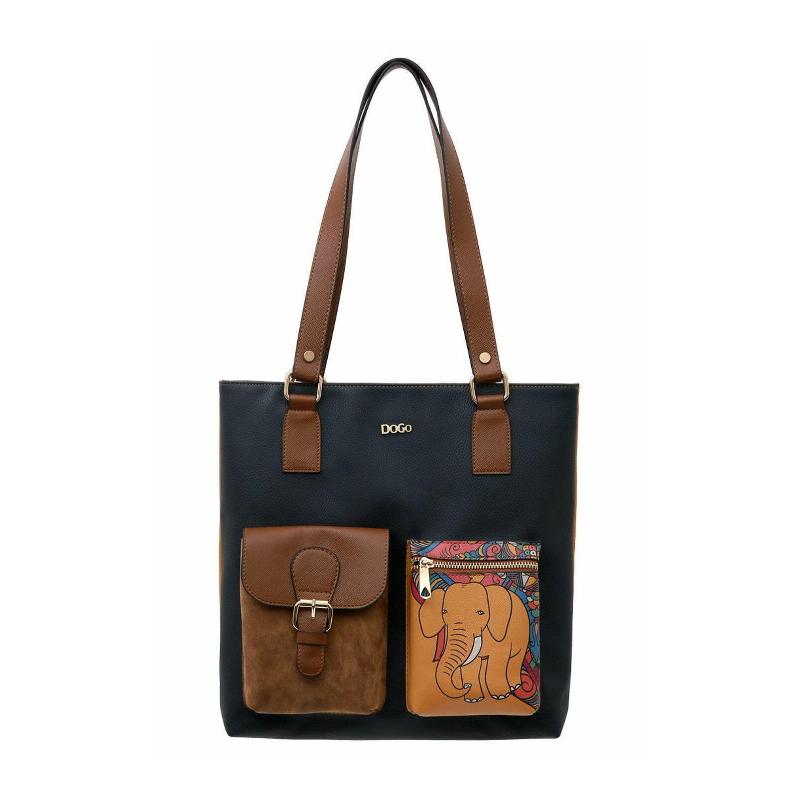 DOGO Umhängetasche "Damen India Vegan Damen Handtaschen (Fashion) / neutral", Vegan