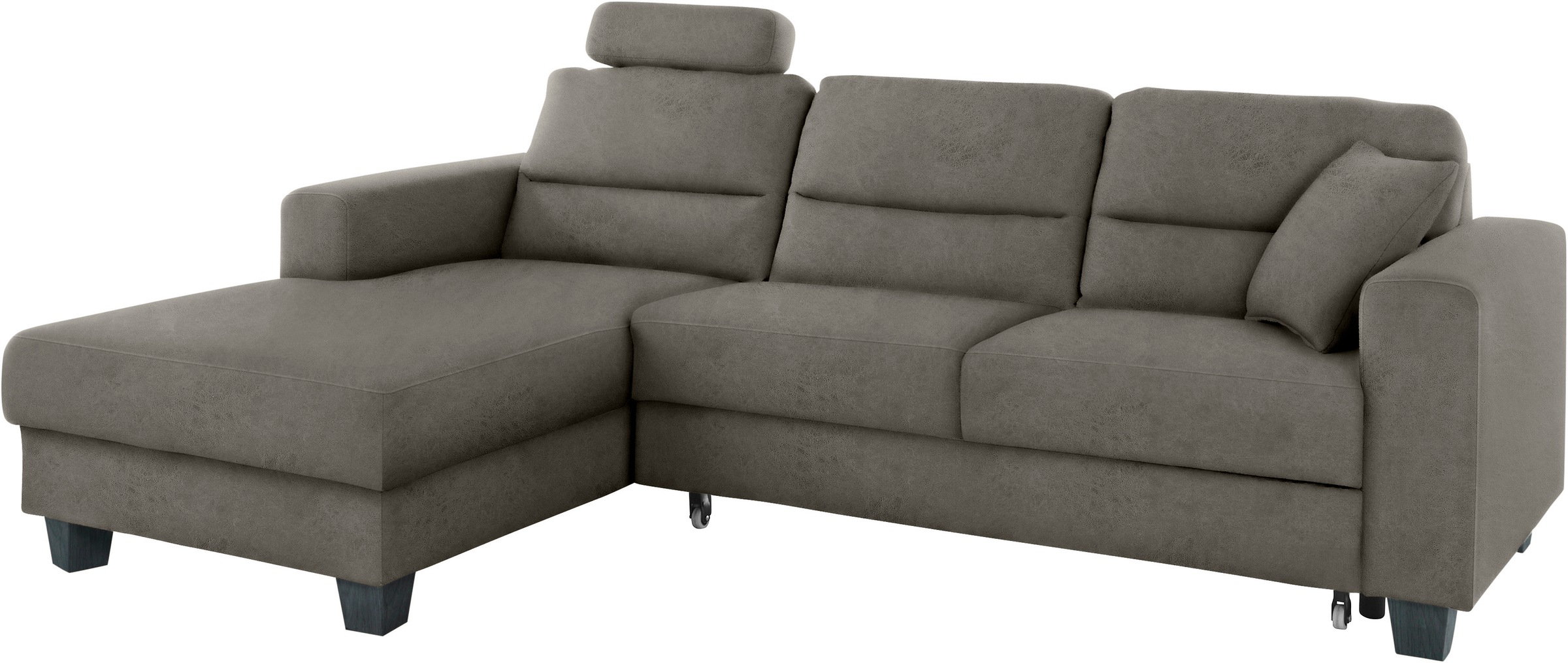Thumbnail - TRENDMANUFAKTUR Ecksofa "Chamber, zeitlos & modern, hoher Sitzkomfort, Breite 247cm, L-Form" inklusive einer Kopfstütze,...