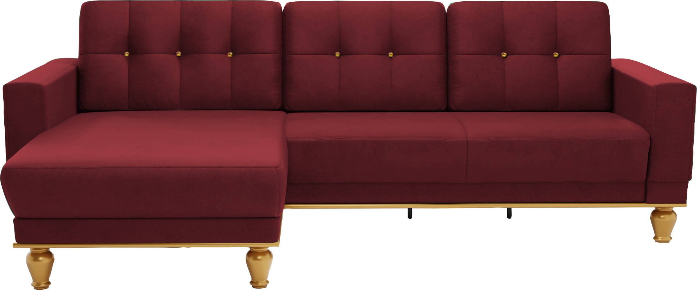 sit&more Ecksofa "Orient 5 L-Form", mit Strass-Stein, wahlweise mit Bettfun günstig online kaufen