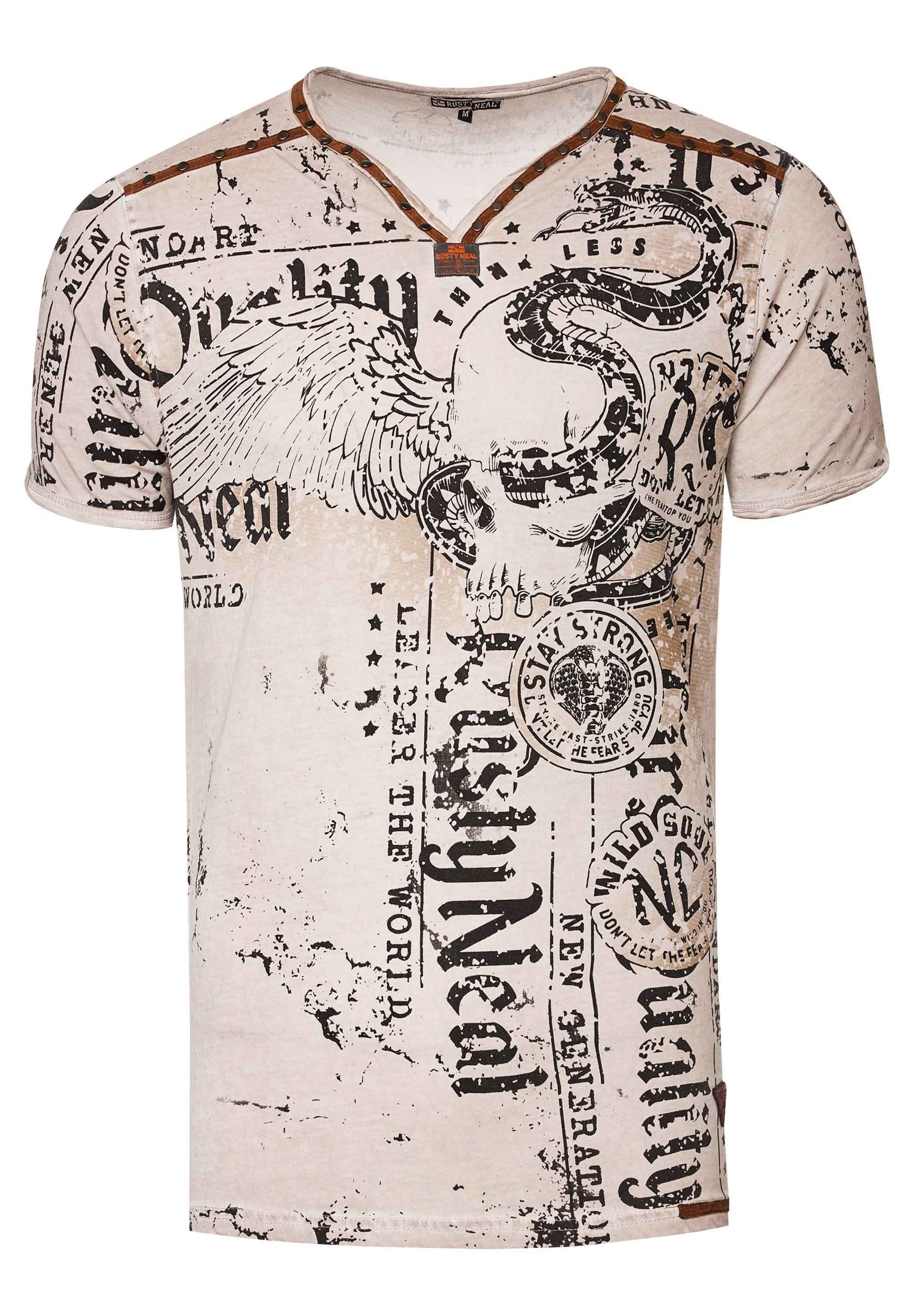 Rusty Neal T-Shirt, mit Allover-Druck kaufen ▷ | BAUR