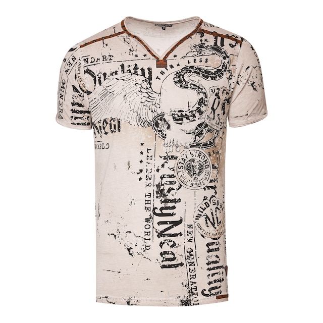 Rusty Neal T-Shirt, mit Allover-Druck ▷ kaufen | BAUR