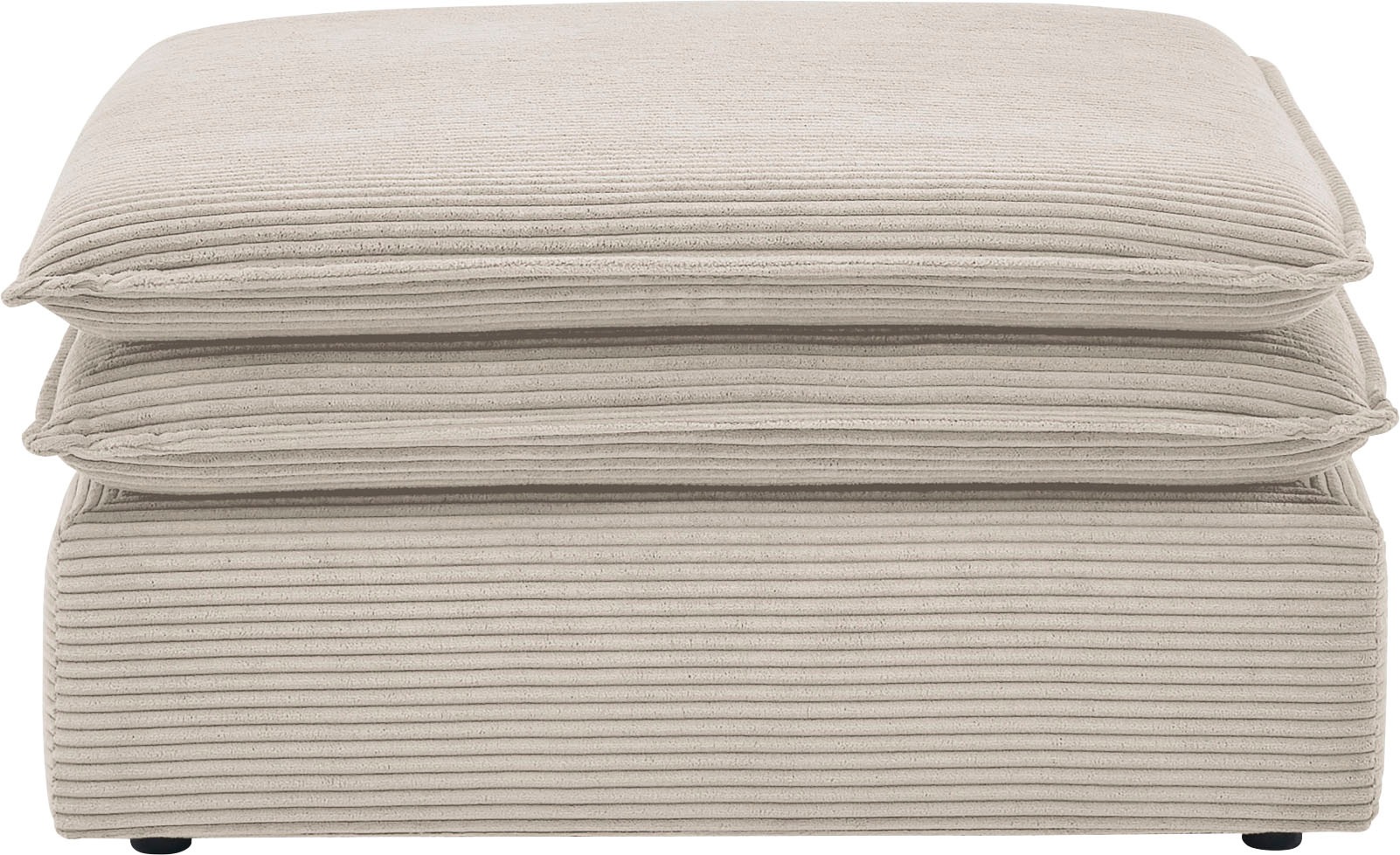 Home affaire Hocker "PIAGGE" Hochwertiger Cord, passend zum Loveseat PIAGGE günstig online kaufen