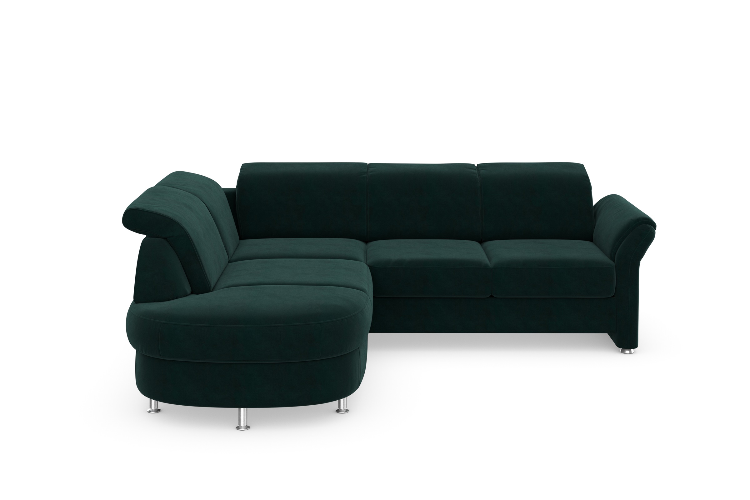 sit&more Ecksofa »Apulia L-Form«, wahlweise Bettfunktion, Bettkasten und Kopf- und Armteilverstellung