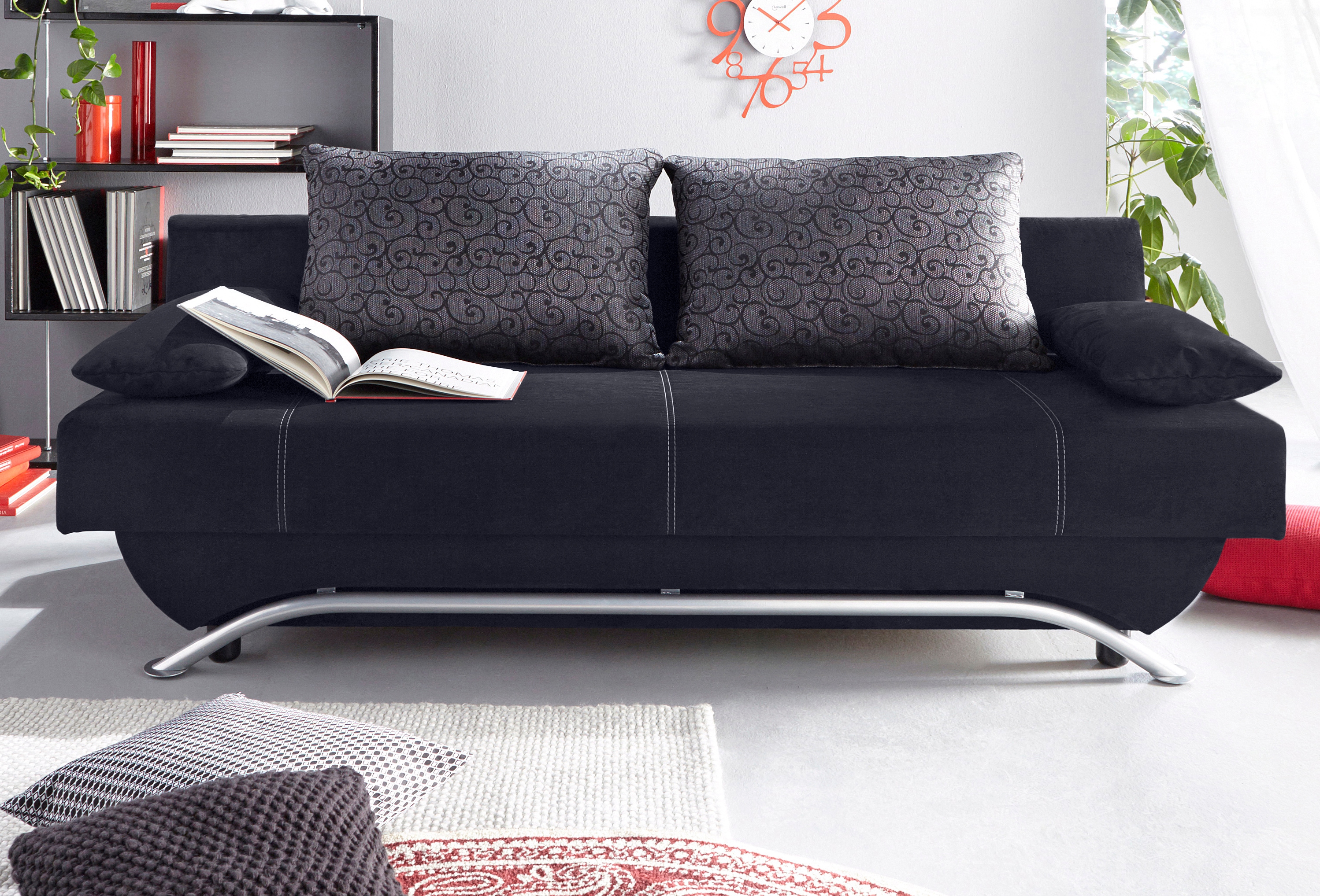 Jockenhöfer Gruppe Schlafsofa "Nancy, B: 190 cm, Liegefl. 121x190 cm" mit Schlaffunktion & Bettkasten