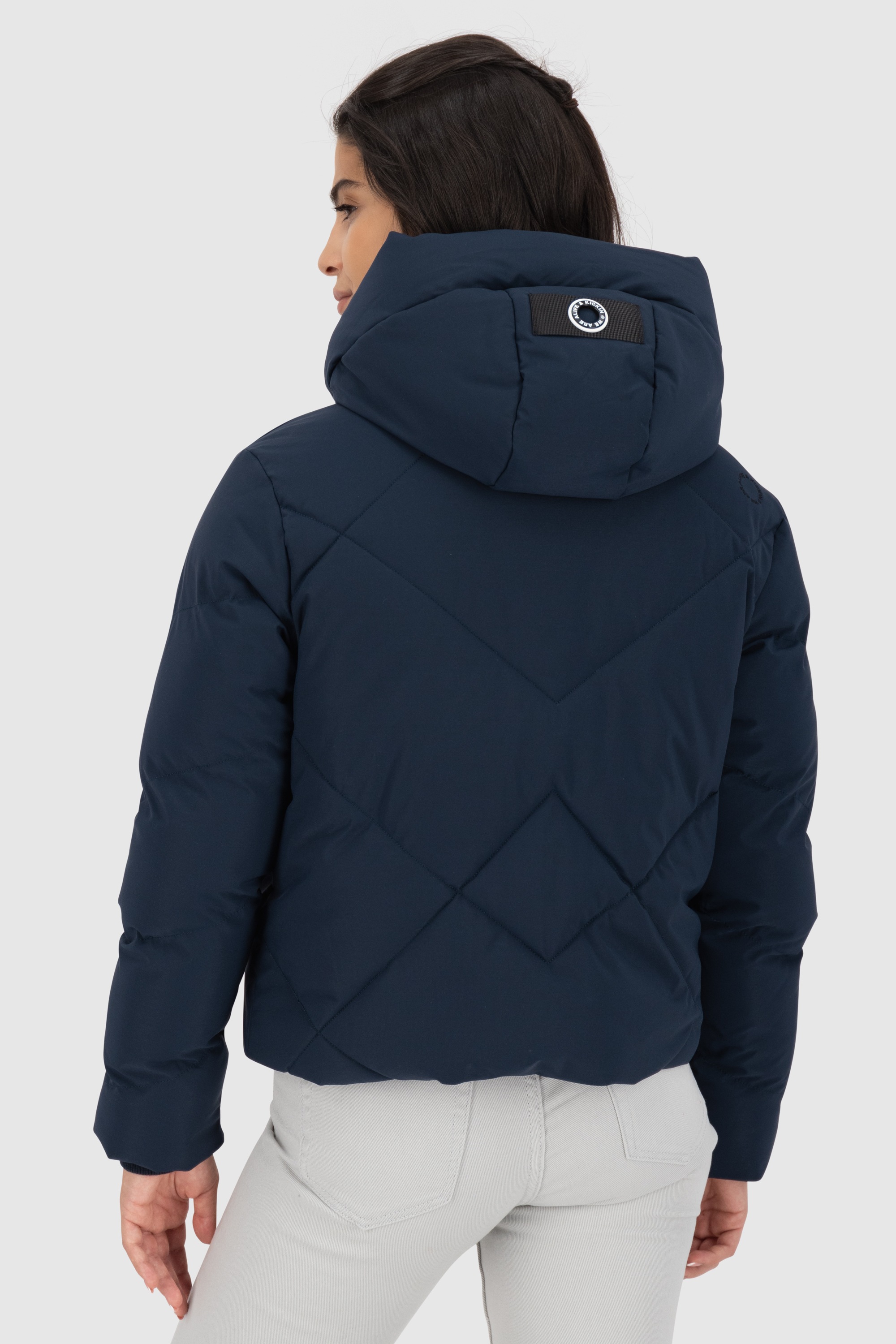 Alife & Kickin Steppjacke »Damen MurielAK A«, mit Kapuze, Kurze warme moderne Jacke mit großer gefütterter Kapuze