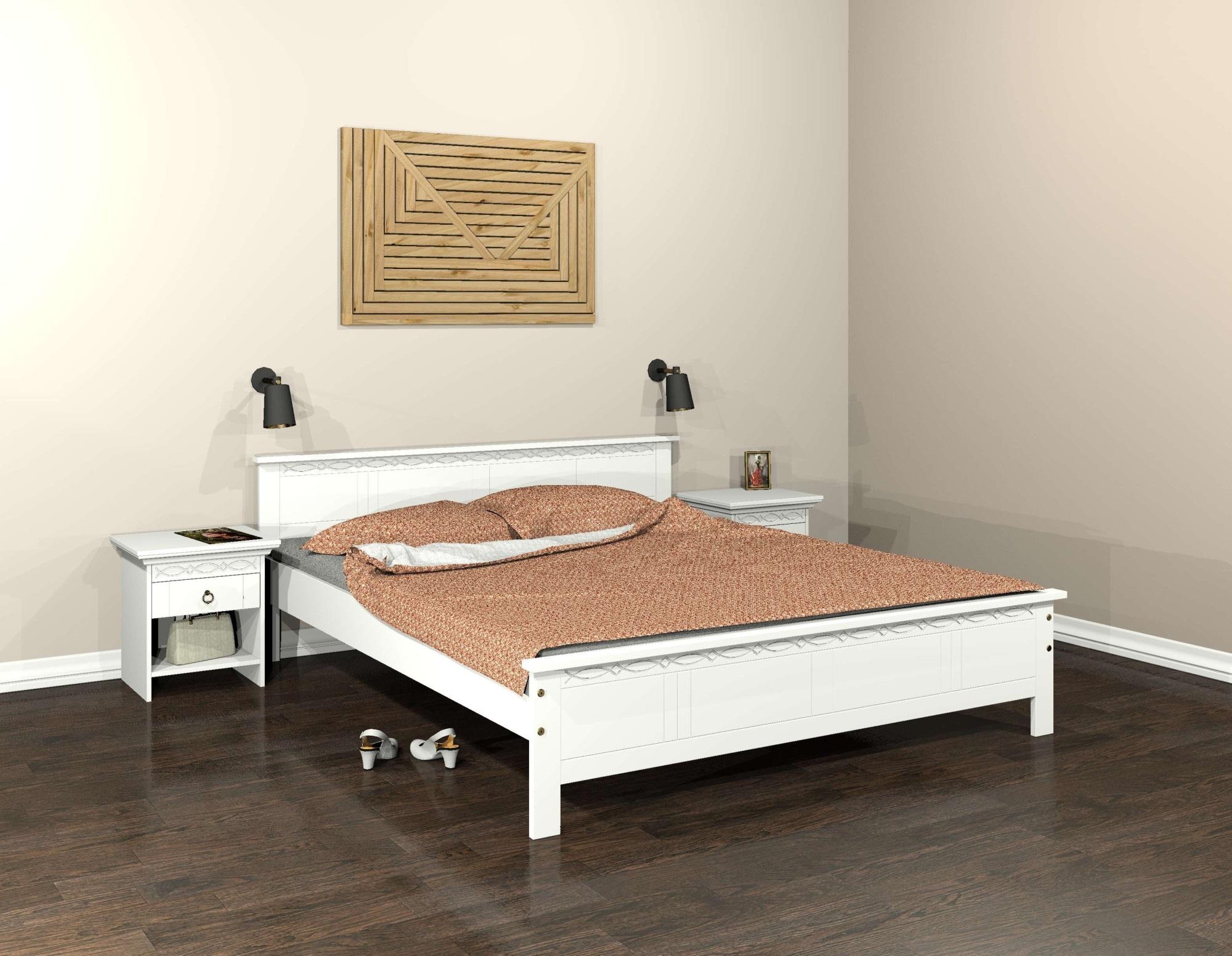 OTTO home Massivholzbett "Indra, TOPSELLER, Landhausstil, edles Design,zert günstig online kaufen