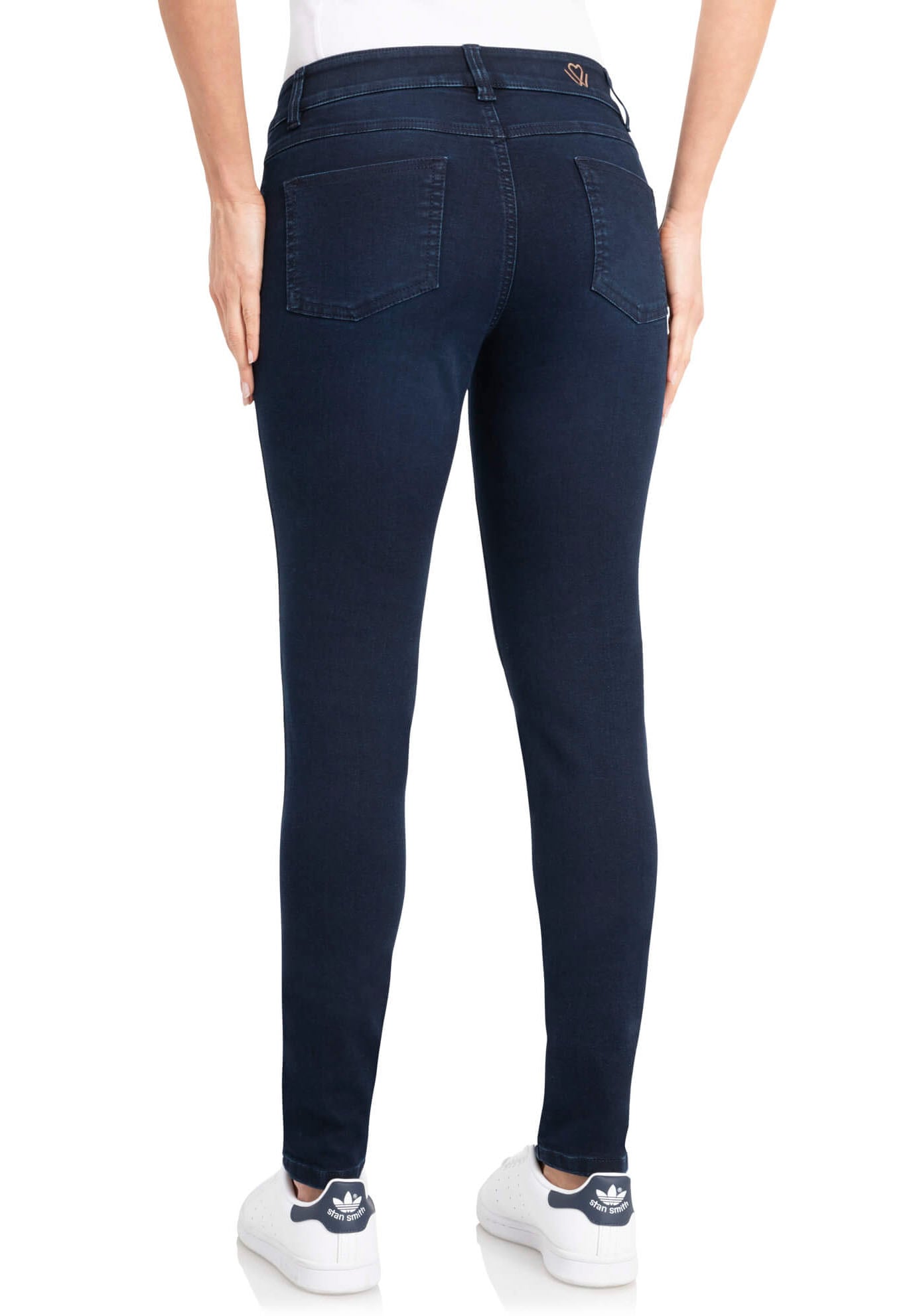 wonderjeans Skinny-fit-Jeans "niedrige Leibhöhe" Schmaler Skinny-Fit in hochelastischer Qualität