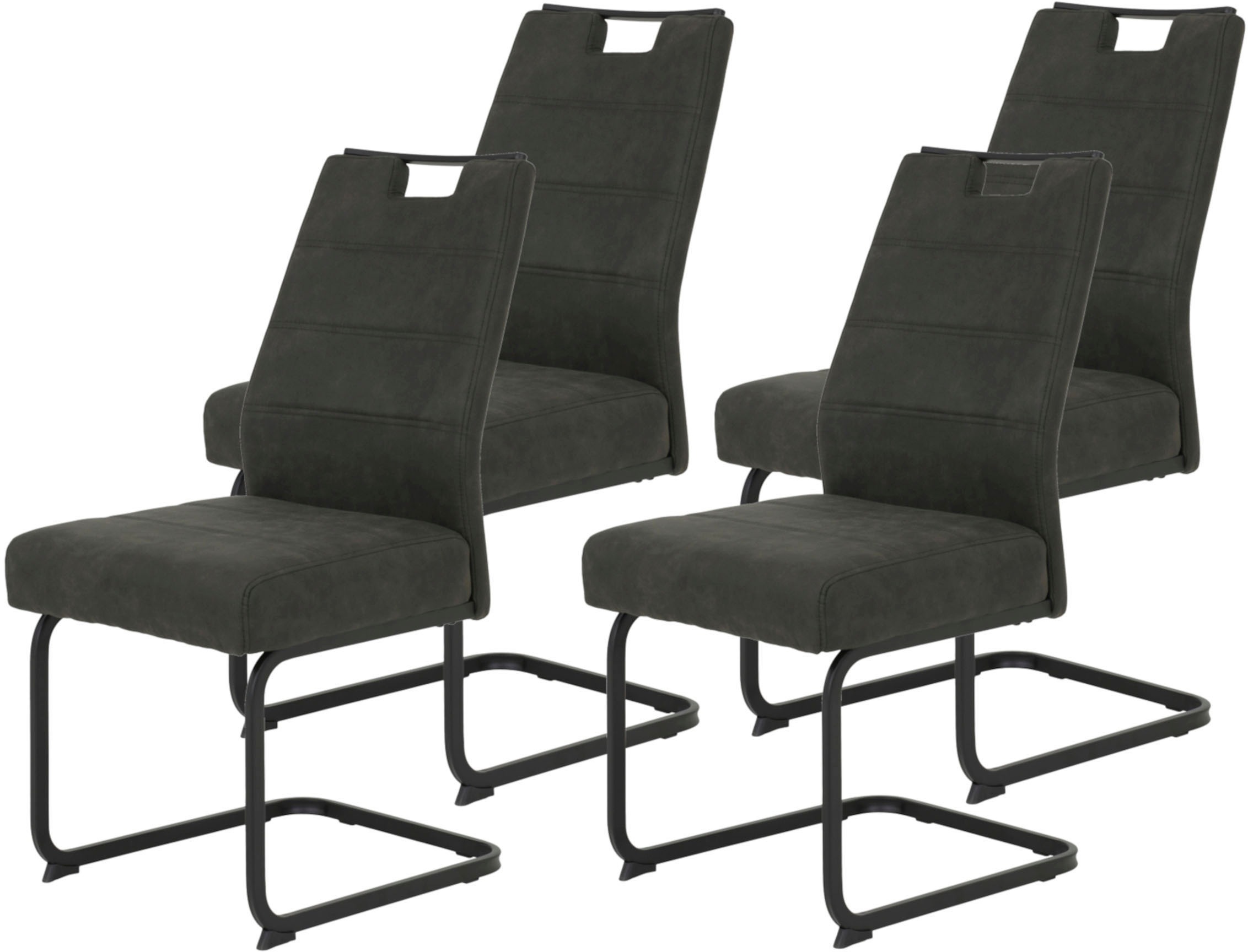 HELA Freischwinger "KERSTIN", (Set), 4 St., Microfaser VINTAGE-Polyester, F günstig online kaufen