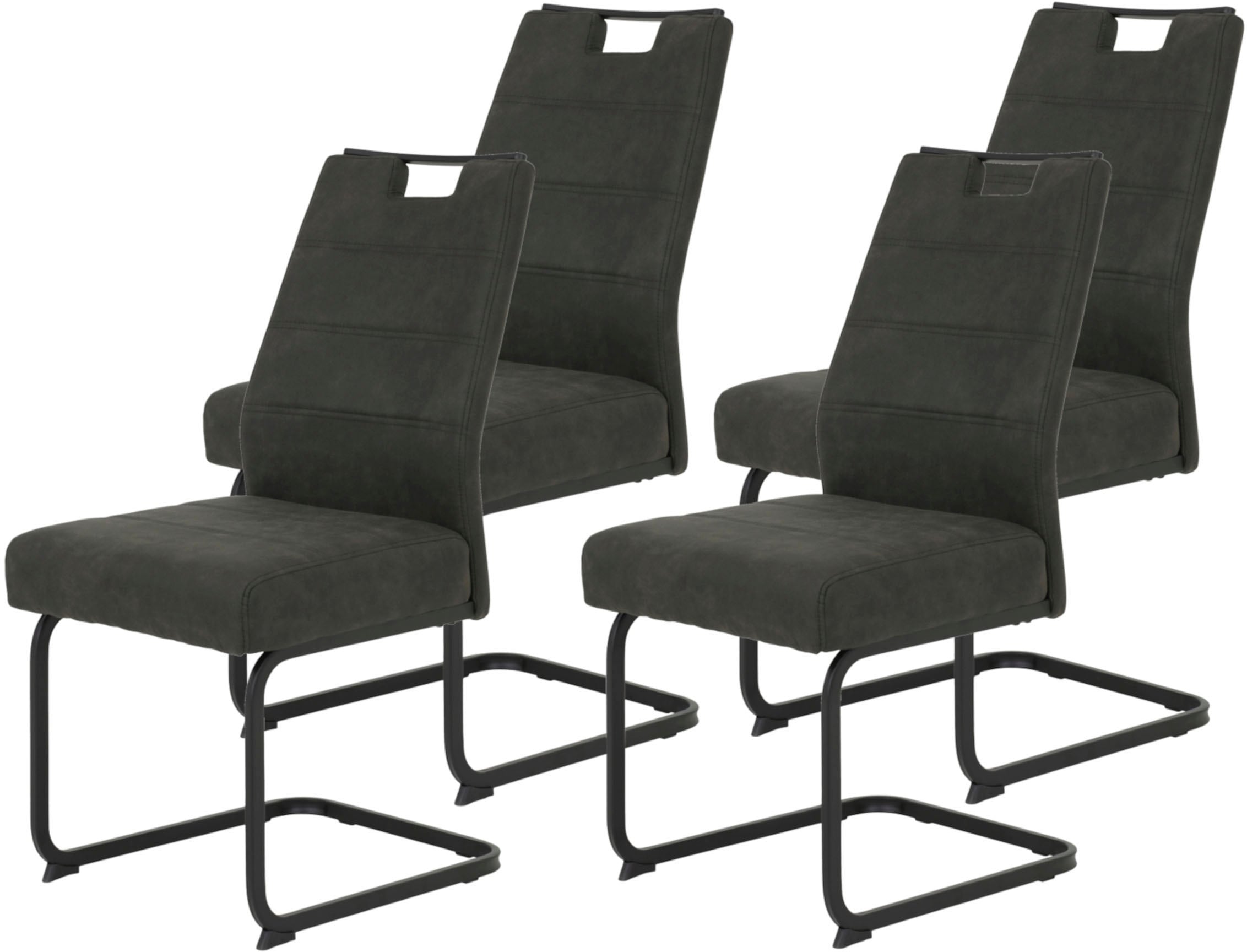 HELA Freischwinger "KERSTIN" (Set) 4 Stk. Microfaser VINTAGE  Polyester Fre günstig online kaufen