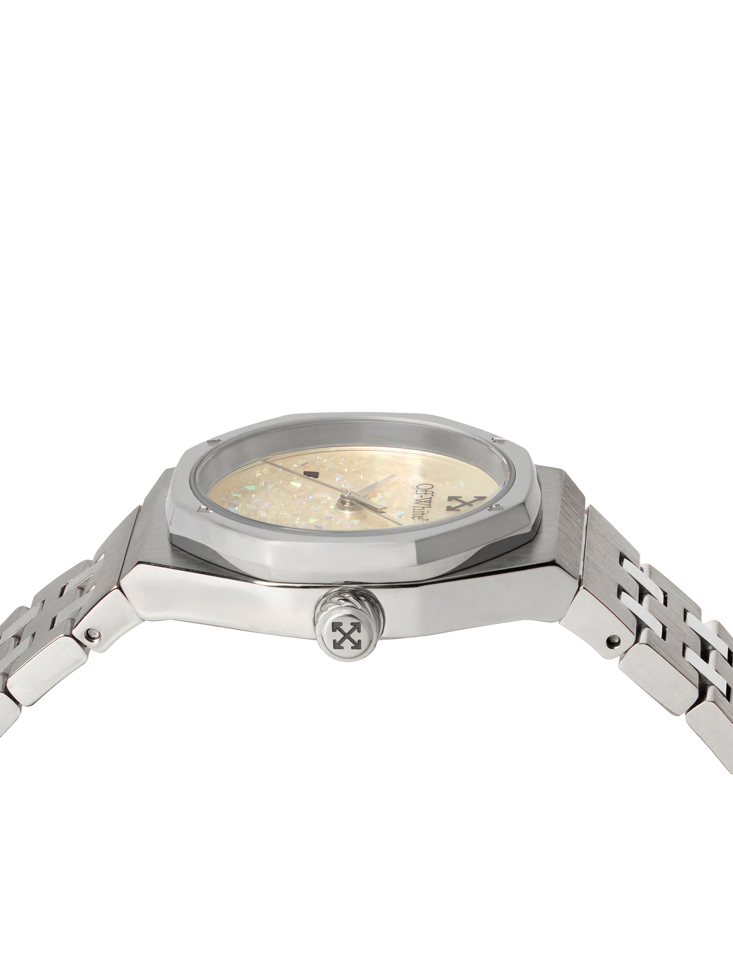 OFF-WHITE Quarzuhr »DUST« Armbanduhr, Damenuhr, Edelstahlarmband, analog